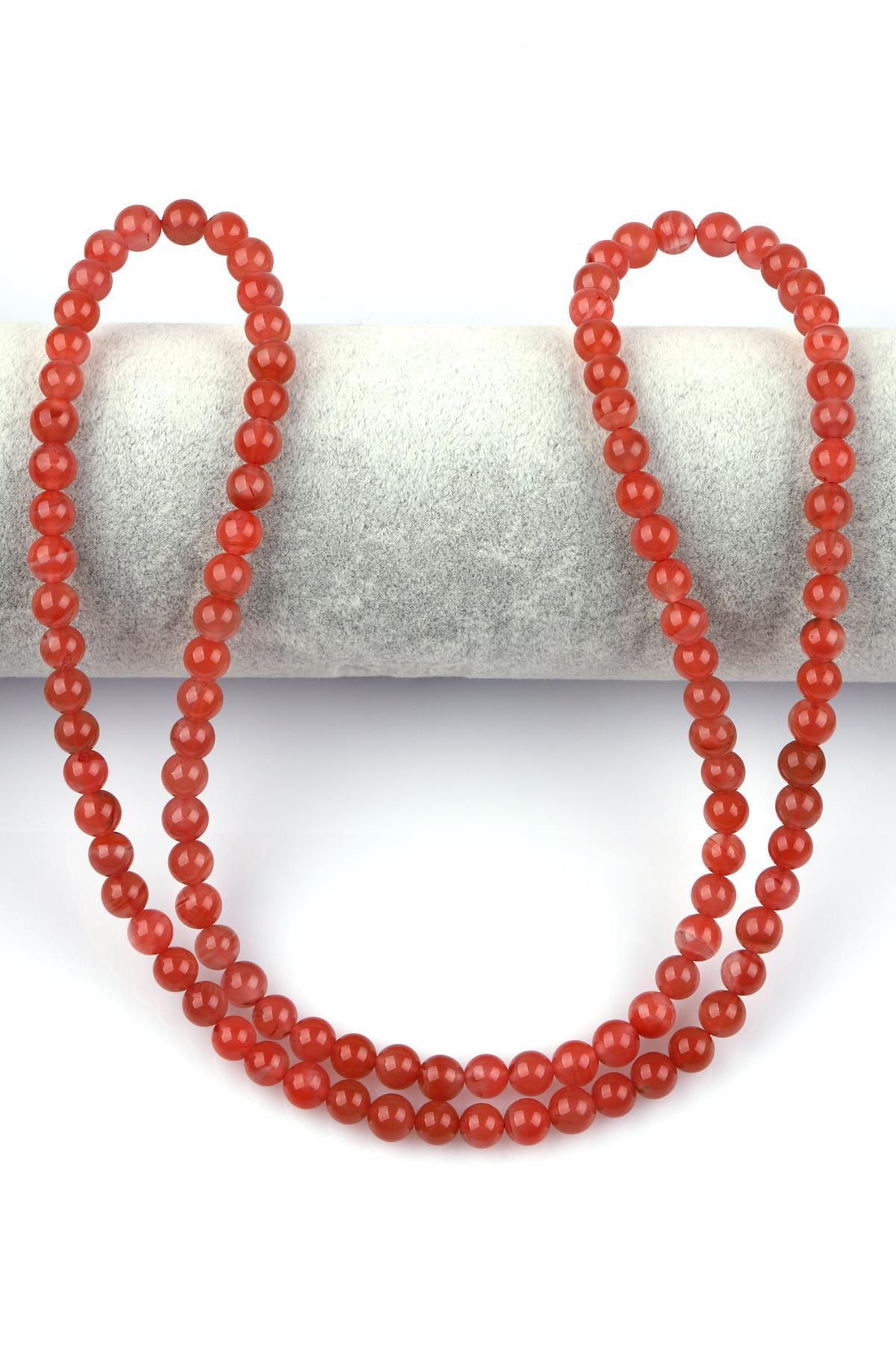 Yemen Akik Doğal Taş Dizi 6 mm Küre Kesim