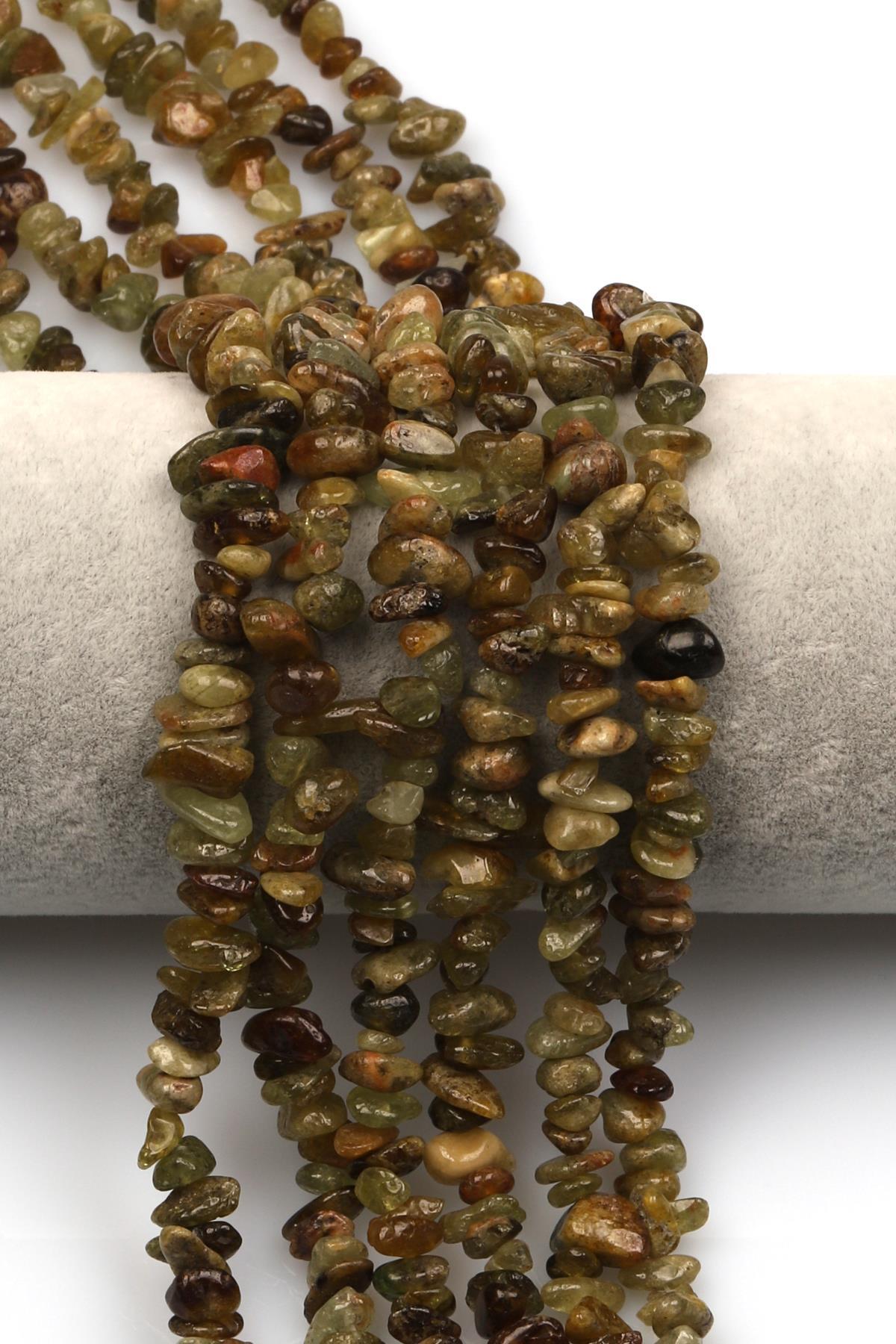 Yeşil Garnet Doğal Taş Kırıktaş Dizi