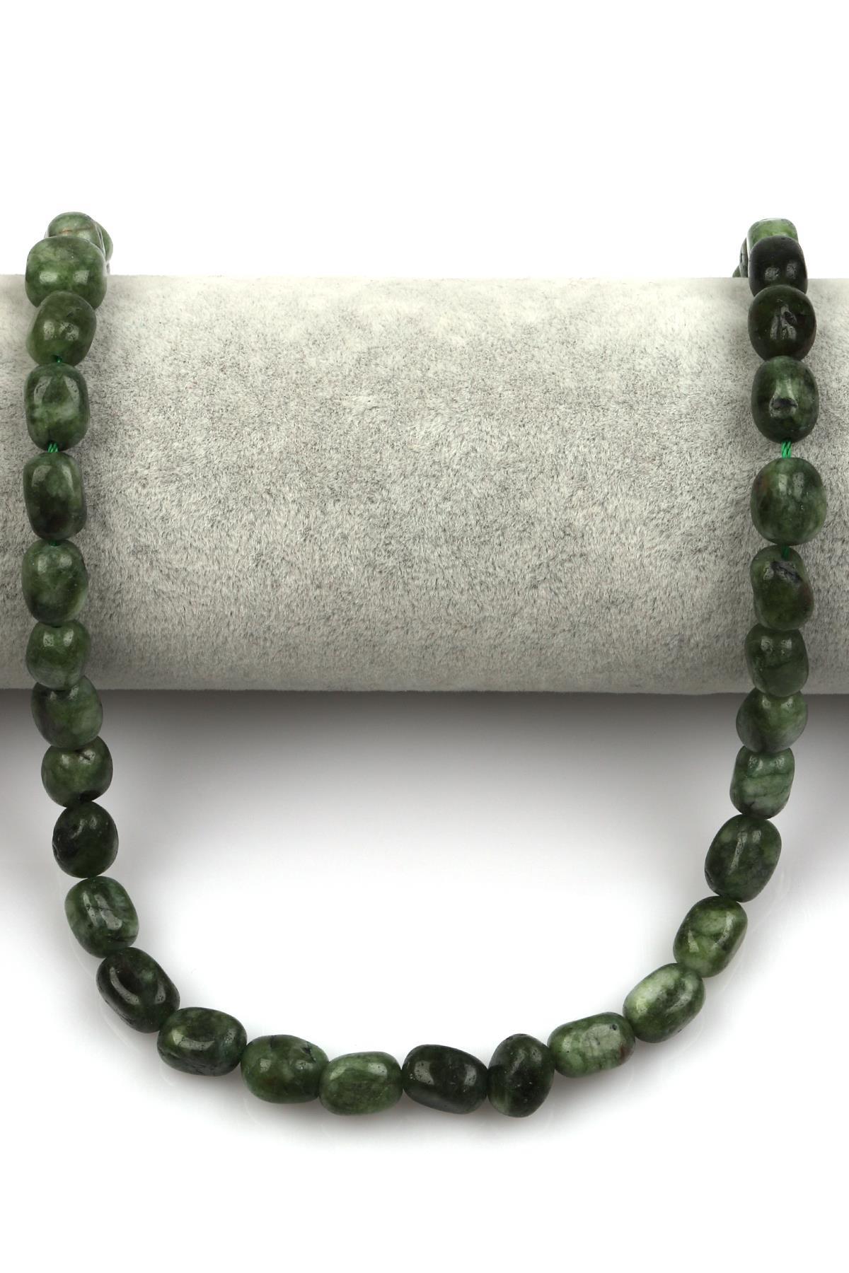 Yeşil Kuvars Doğal Taş Dizi 7 x 11 mm Şekilsiz Kesim