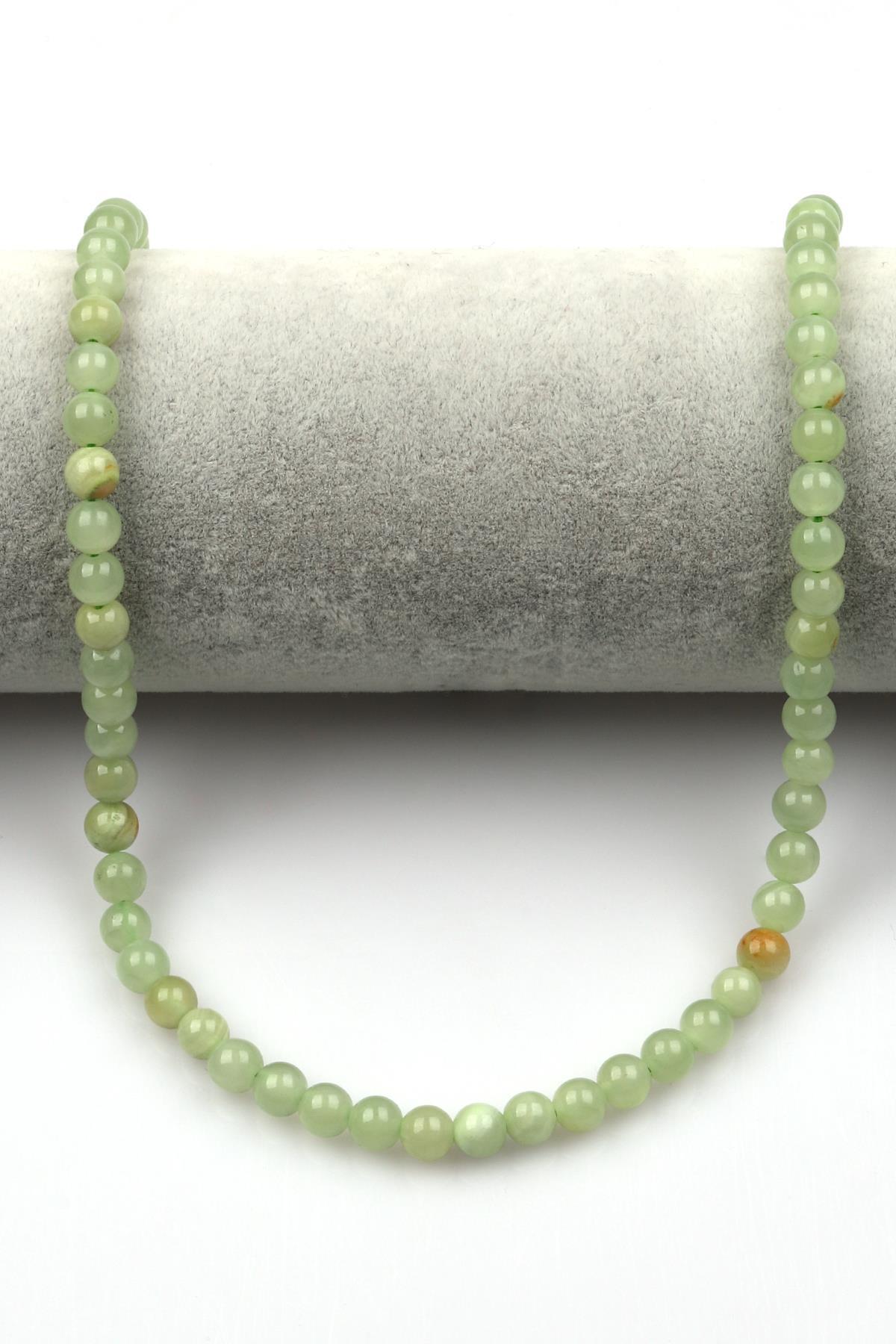 Yeşil Oniks Doğal Taş Dizi 6 mm Küre Kesim