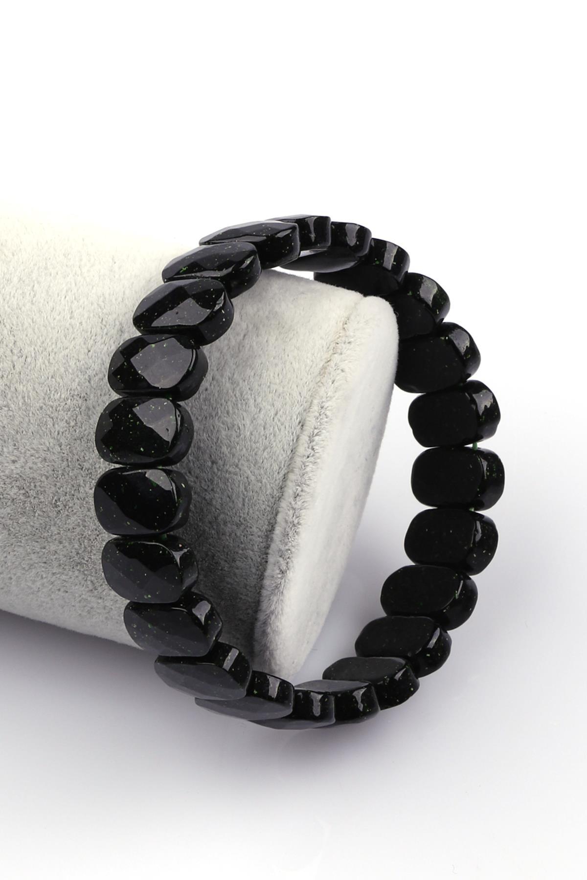 Yeşil Yıldız Taşı Bileklik 9 x 14 mm Özel Kesim