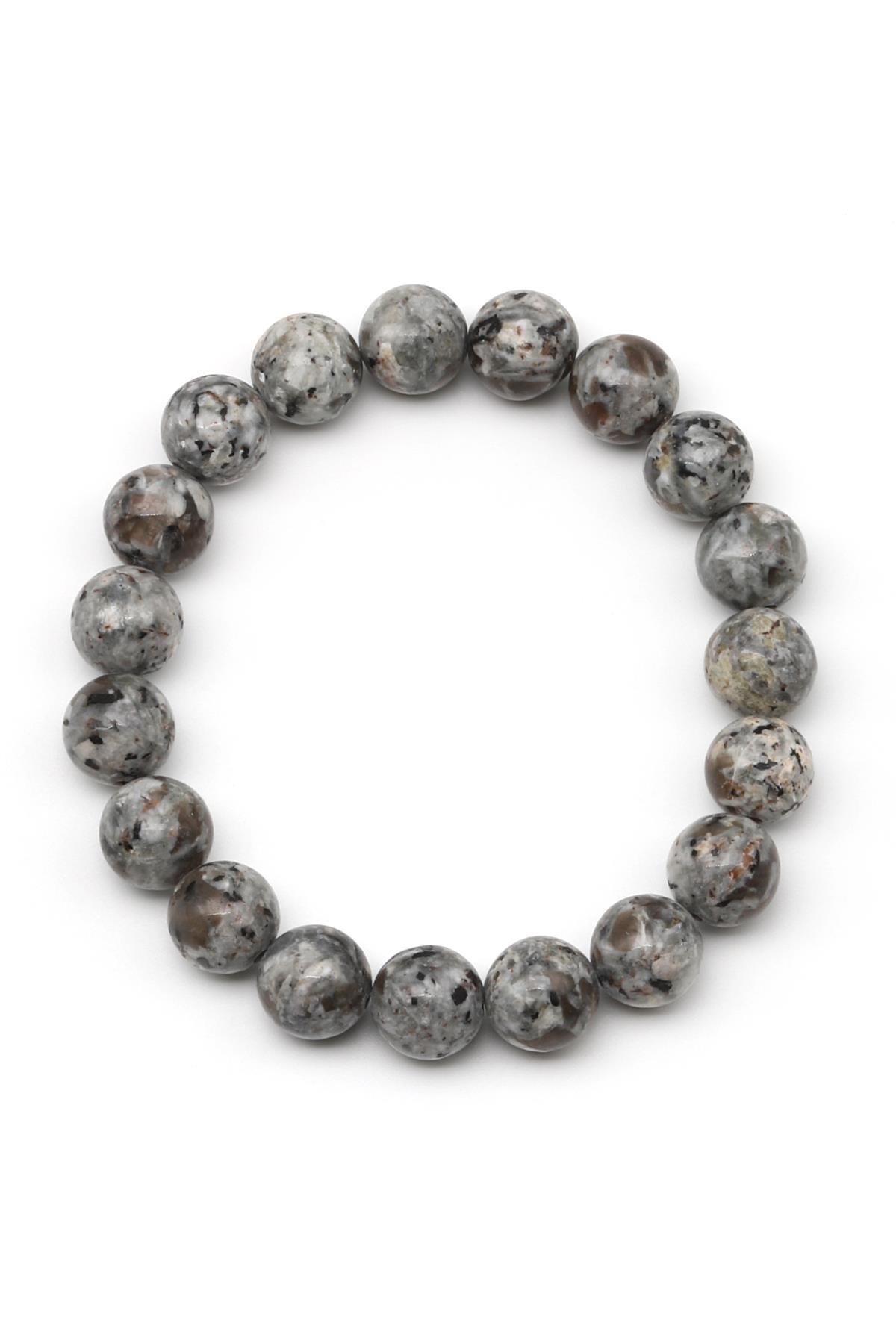 Yooperlite Doğal Taş Bileklik 10 mm Küre Kesim