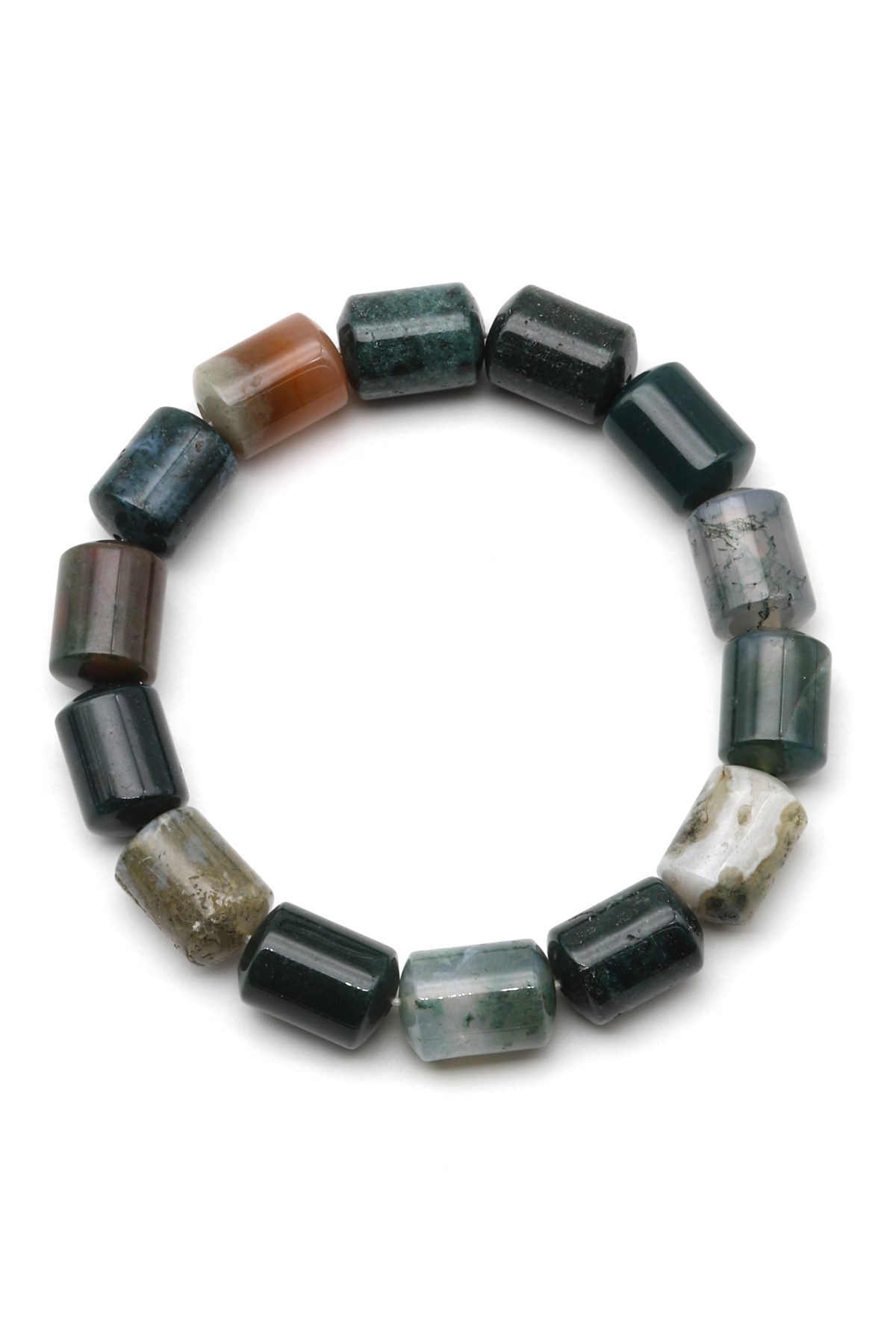 Yosun Akik Doğal Taş Bileklik 10 x 14 mm Özel Kesim - BLK-2435