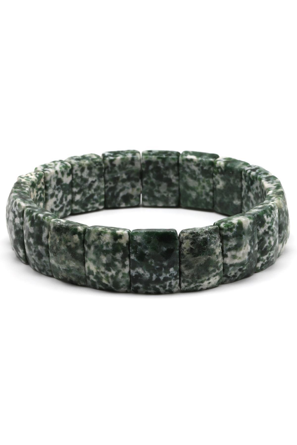 Yosun Akik Doğal Taş Bileklik 11 x 15 mm Özel Kesim