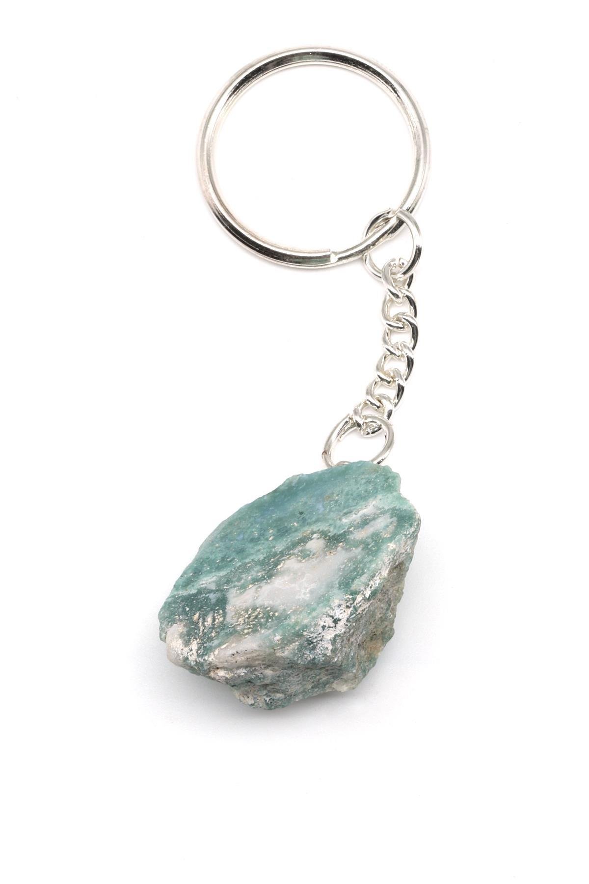 Yosun Akik Taşı Doğal Taş Anahtarlık