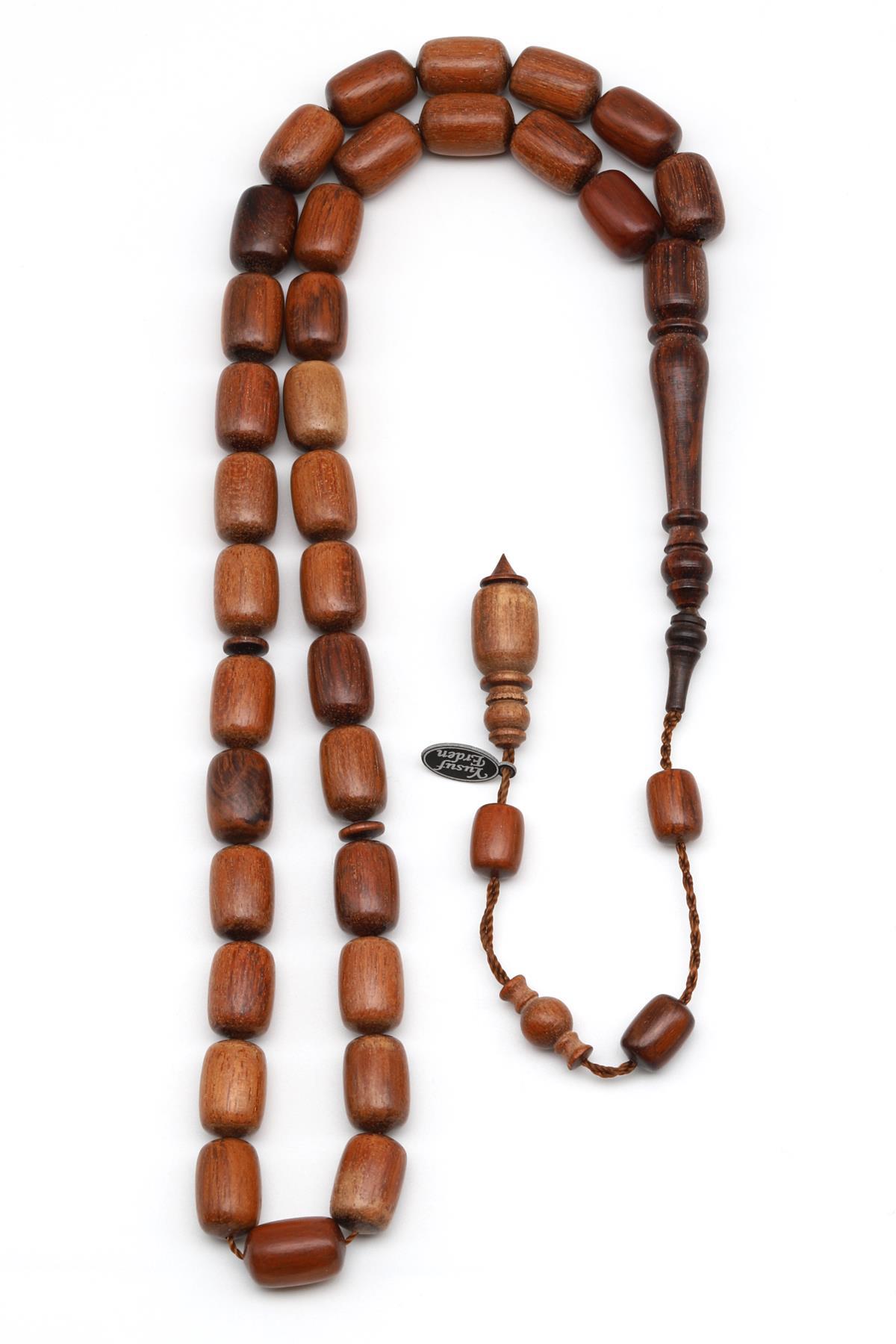 Yusuf Erden Usta İşçilikli Yılan Ağacı Tesbih 8 x 12 mm Kapsül Kesim
