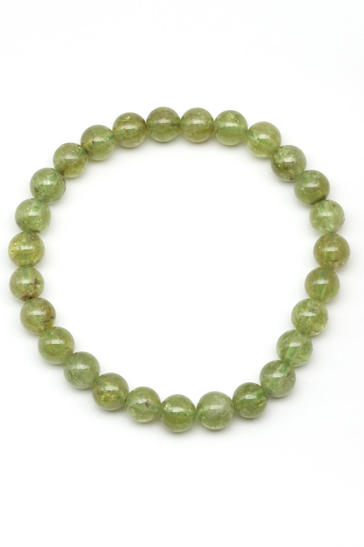 Zebercet Doğal Taş 7 mm Küre Kesim Bileklik