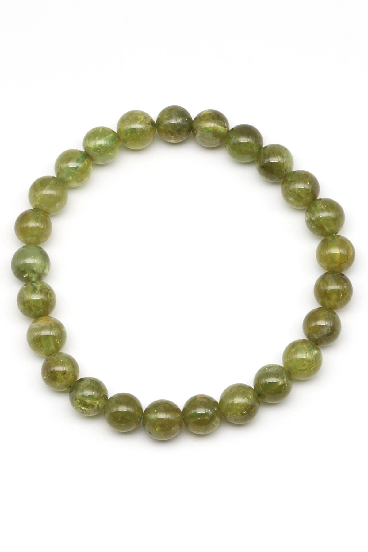 Zebercet Doğal Taş 7 mm Küre Kesim Bileklik