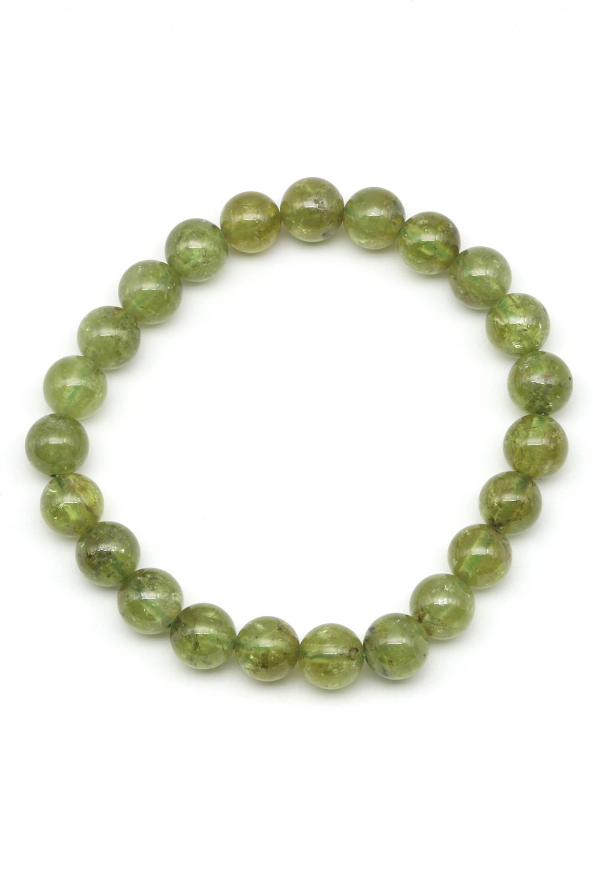 Zebercet Doğal Taş 8 mm Küre Kesim Bileklik