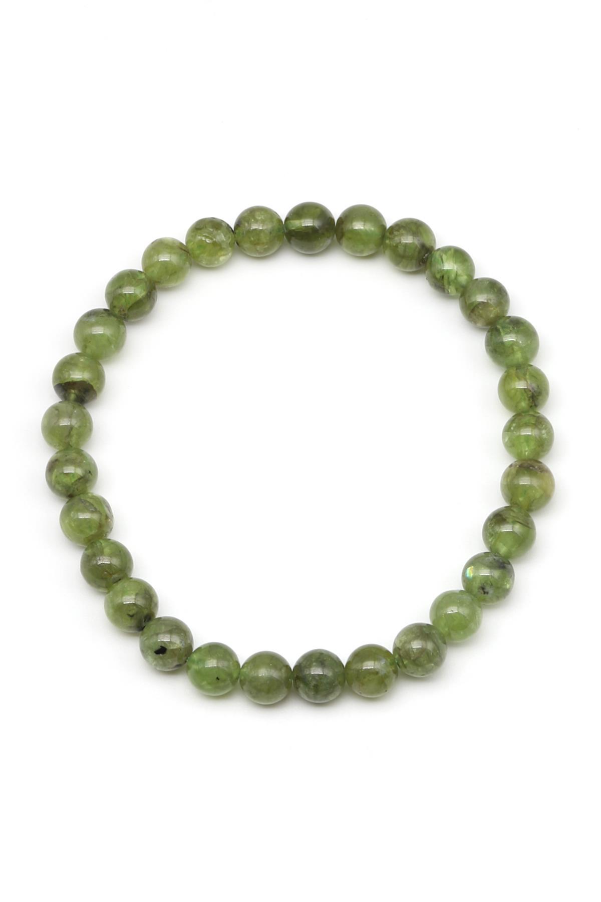 Zebercet Doğal Taş Bileklik 6 mm Küre Kesim