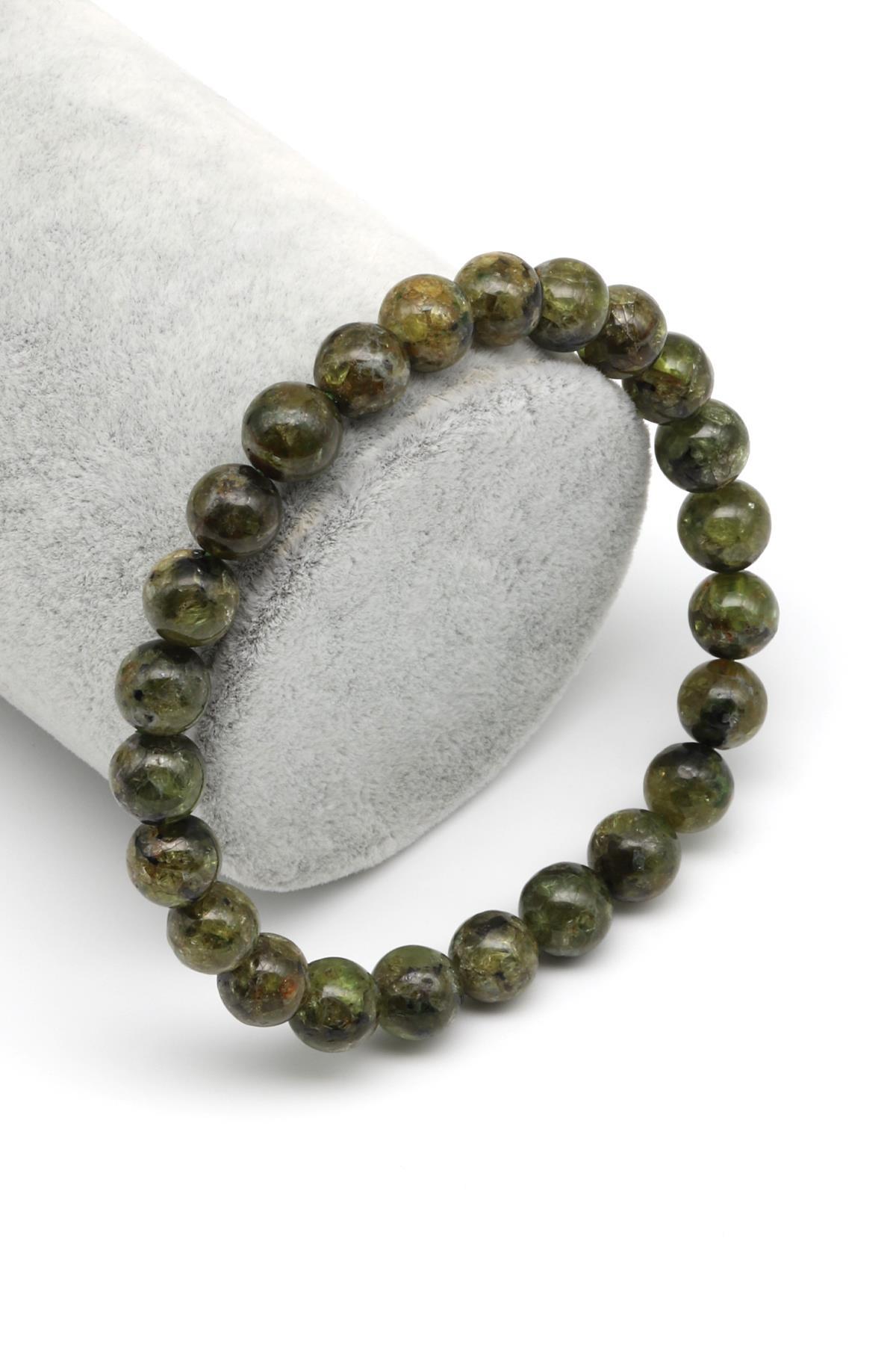 Zebercet Doğal Taş Bileklik 8 mm Küre Kesim