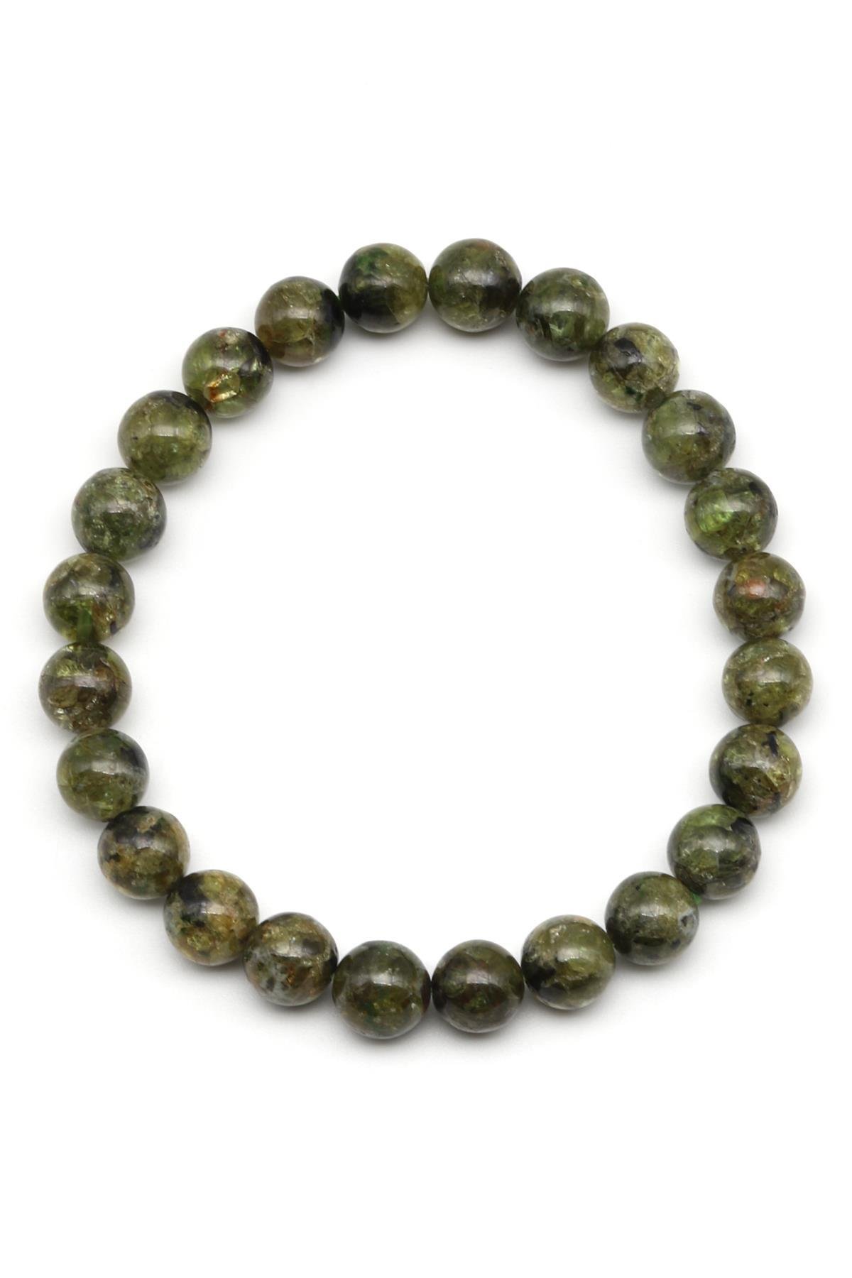 Zebercet Doğal Taş Bileklik 8 mm Küre Kesim