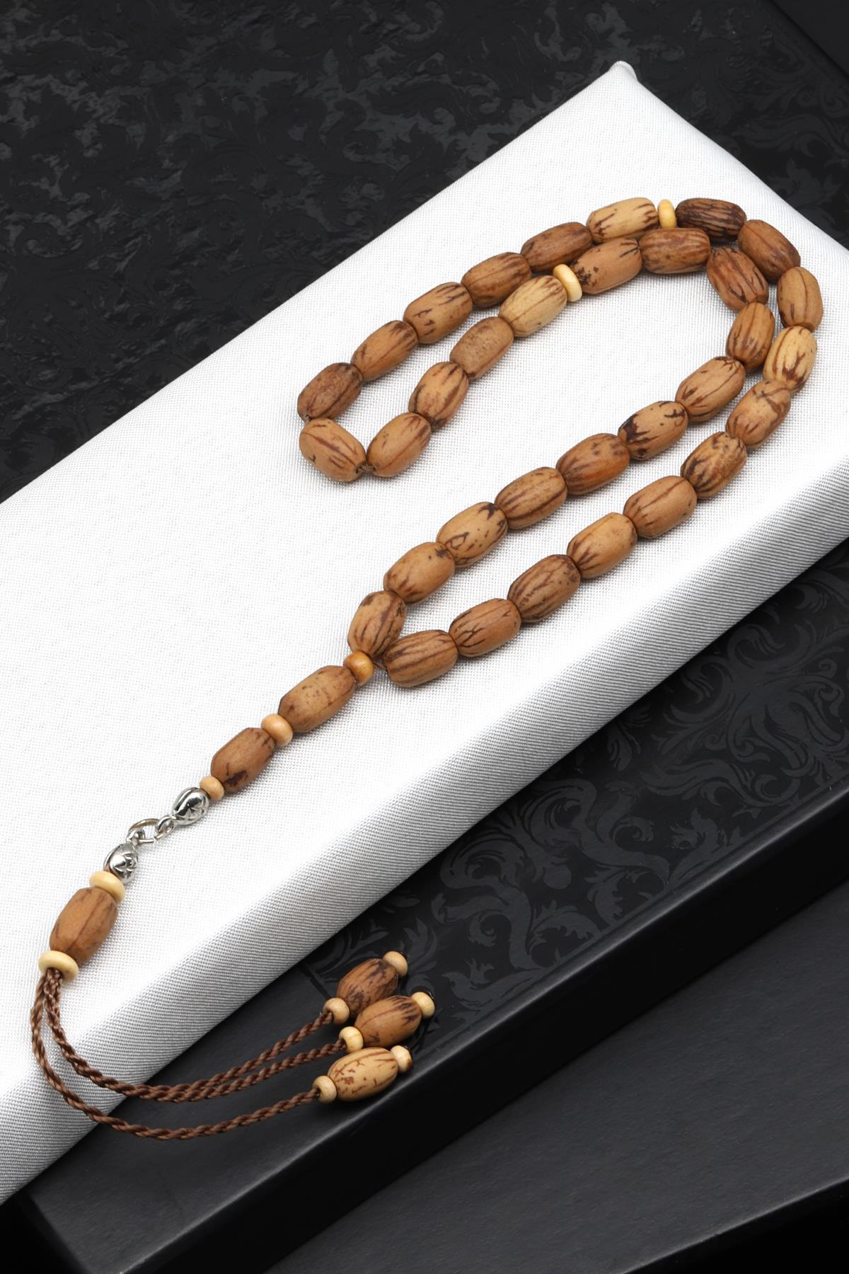 Zeytin Çekirdeği Tesbih 6 x 10 mm Kapsül Kesim