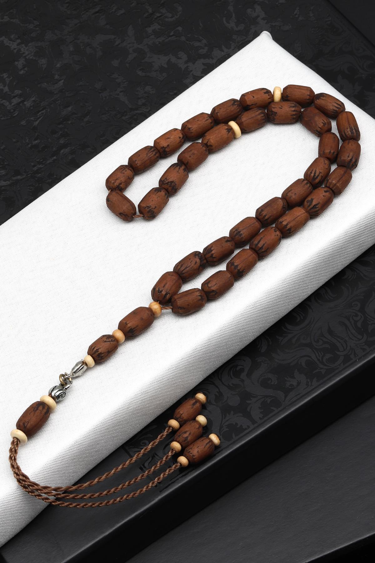 Zeytin Çekirdeği Tesbih 6 x 10 mm Kapsül Kesim