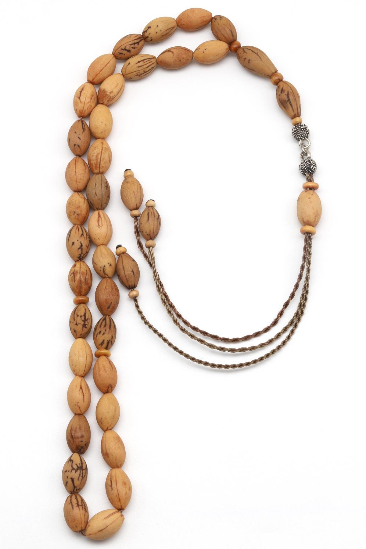 Zeytin Çekirdeği Tesbih 7 x 12 mm Arpa Kesim