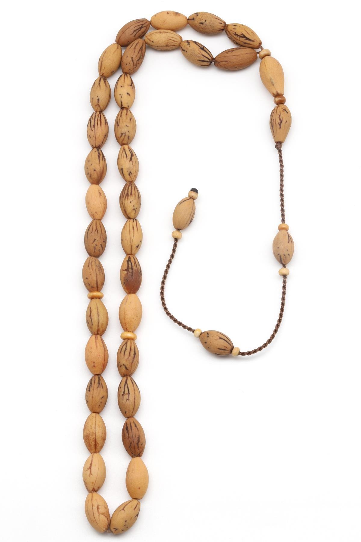 Zeytin Çekirdeği Tesbih 7 x 13 mm Arpa Kesim