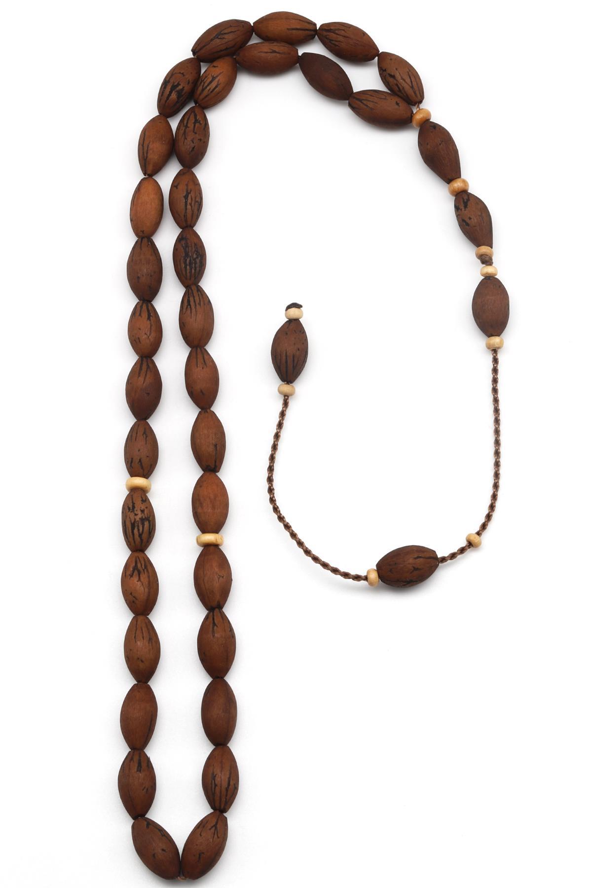 Zeytin Çekirdeği Tesbih 7 x 13 mm Arpa Kesim