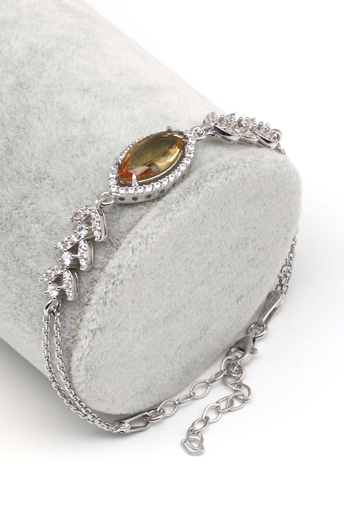 Zultanit 925 Ayar Gümüş Bileklik 