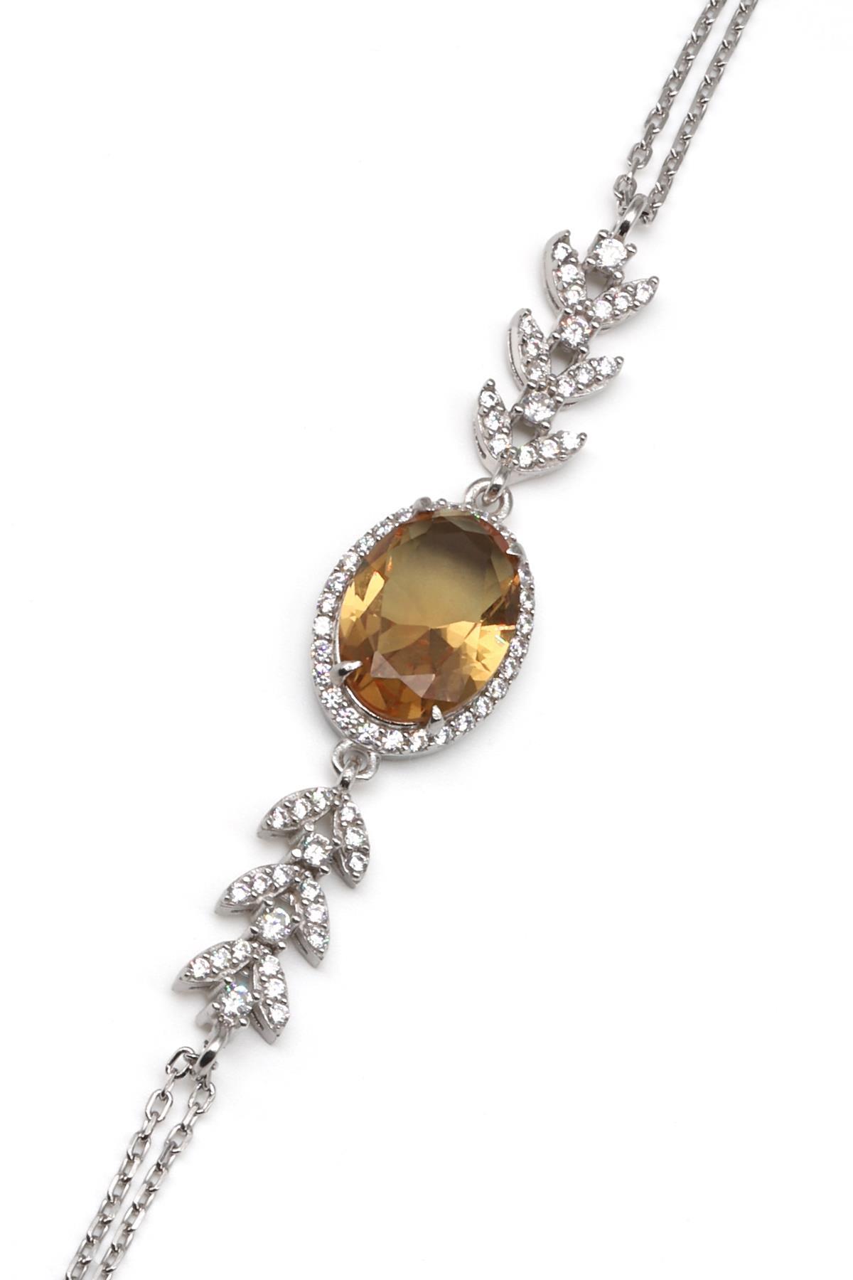 Zultanit 925 Ayar Gümüş Bileklik 