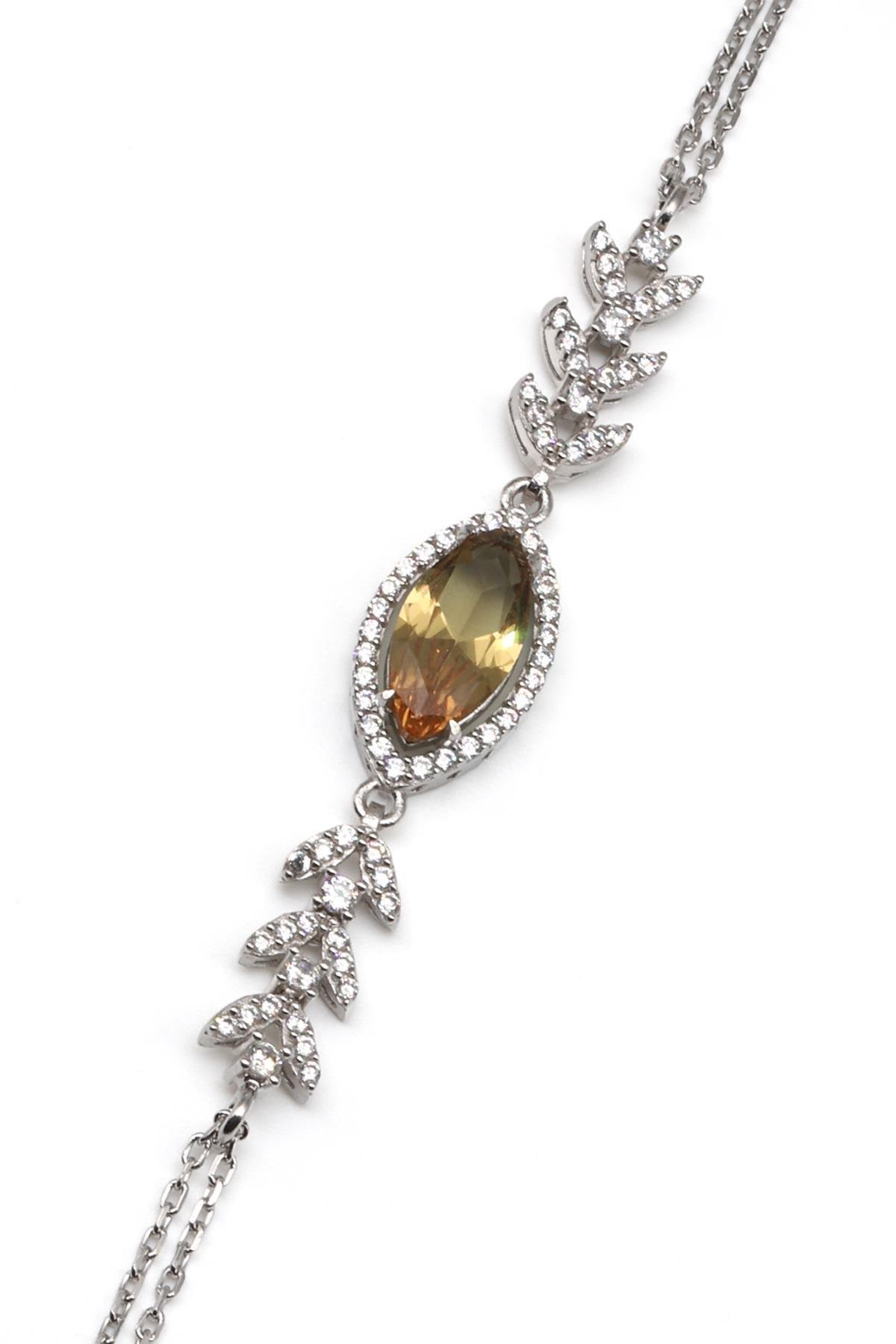 Zultanit 925 Ayar Gümüş Bileklik 