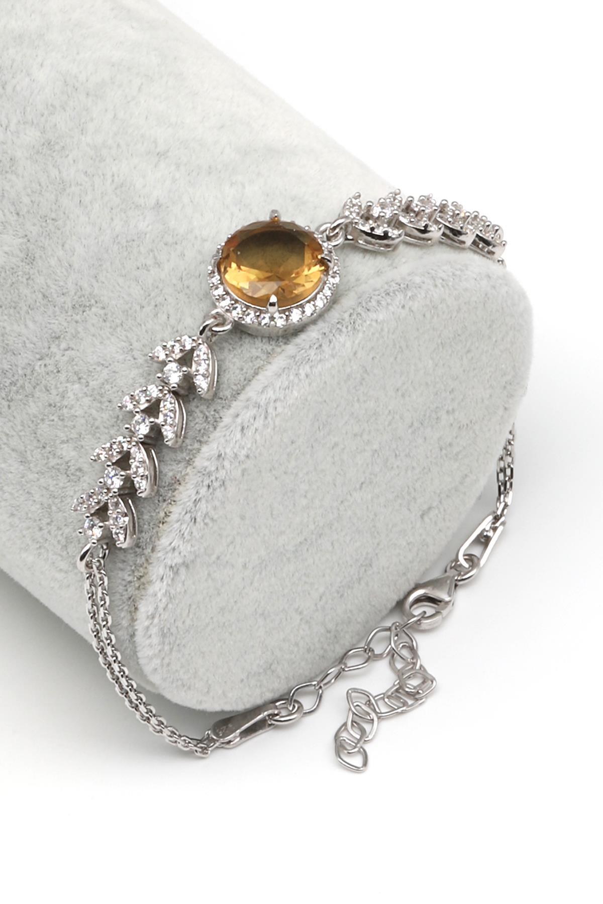 Zultanit 925 Ayar Gümüş Bileklik 