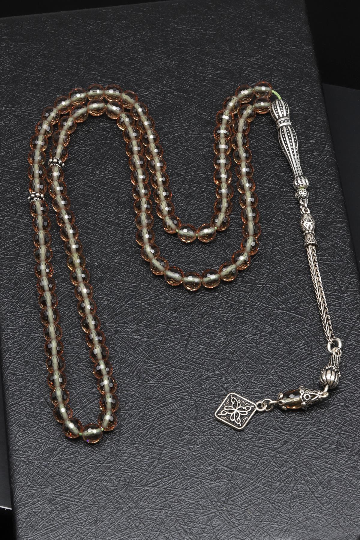 Zultanit 99'Lu Tesbih 6 mm 925 Ayar Gümüş Püsküllü Fasetli Küre Kesim