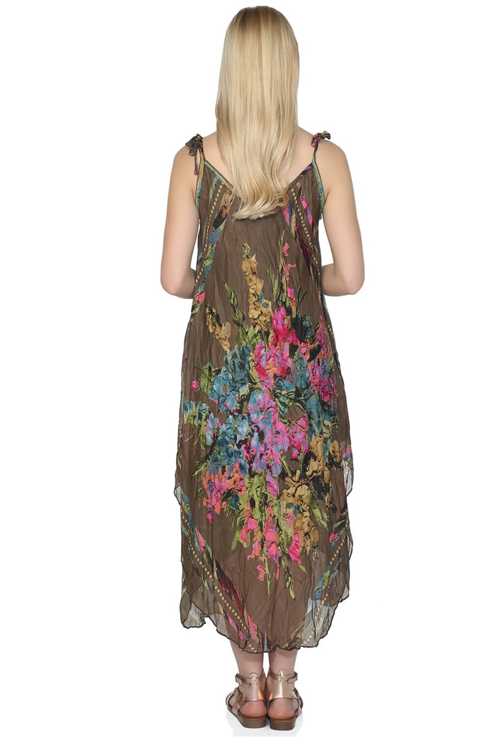 Afrodit Vual Elbise Haki