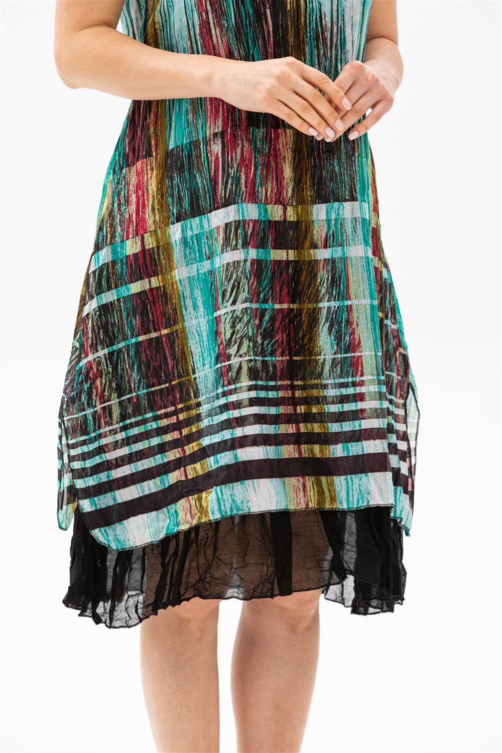 Defne Vual Elbise Su Yeşili