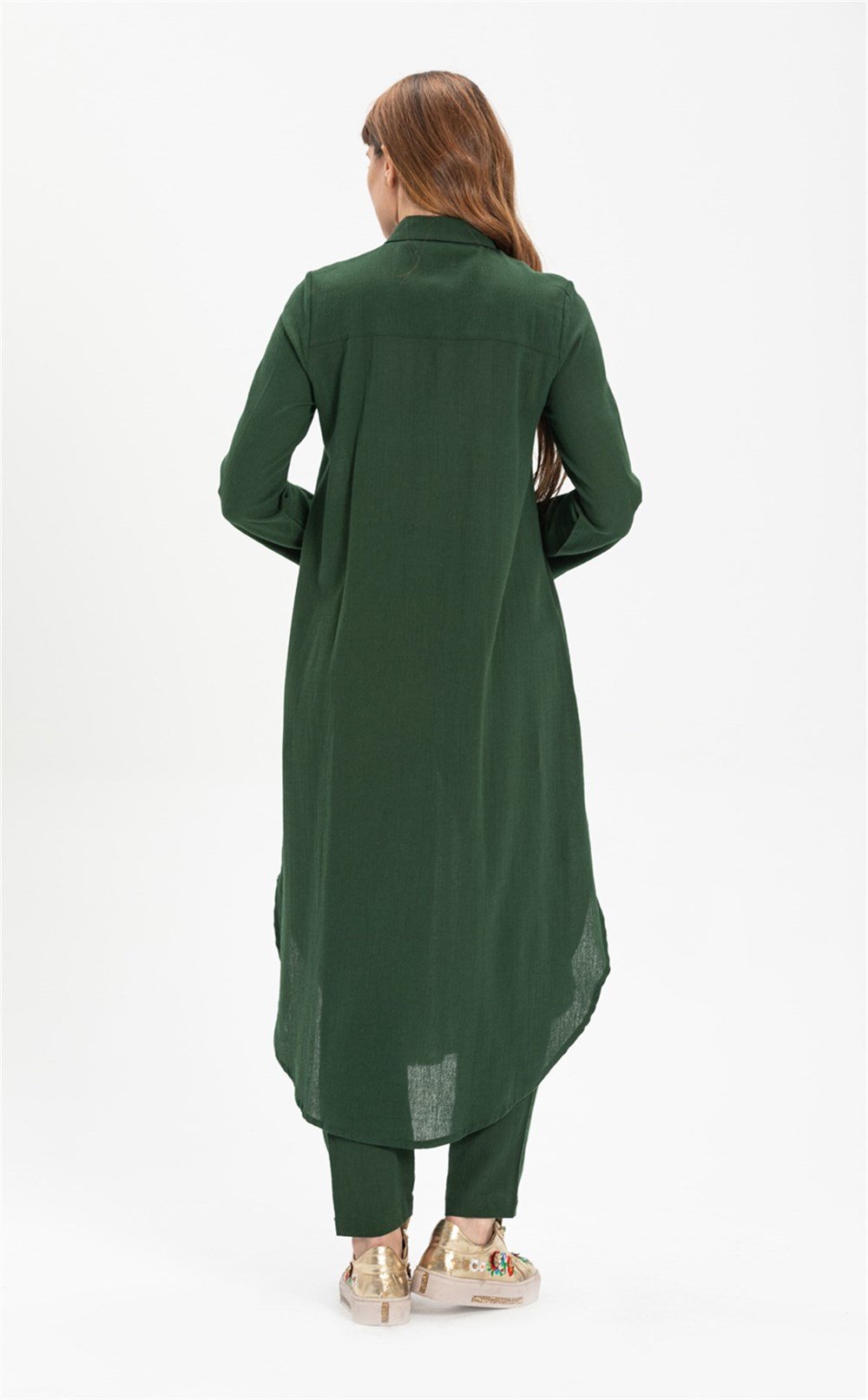 Edanur Şile Bezi Tunik Yeşil Ysl