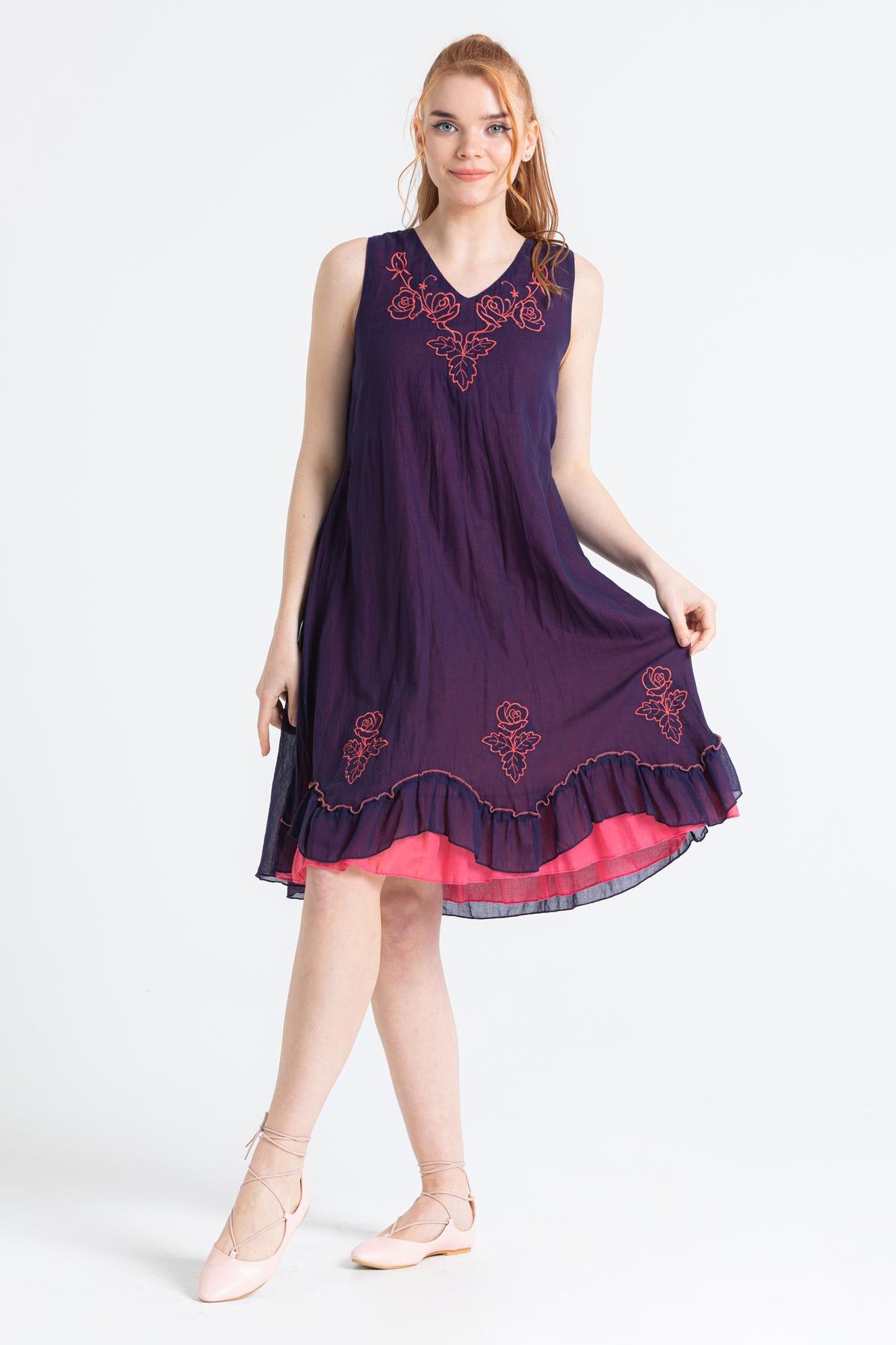 Jülide Elbise Mor Mor