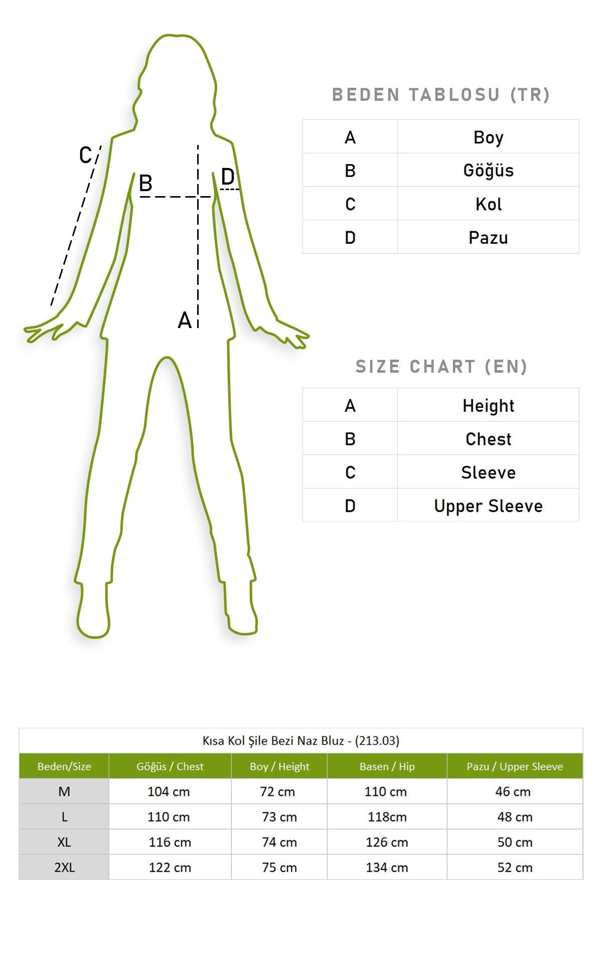 Kısa Kol Şile Bezi Naz Bluz Lacivert Lcvt