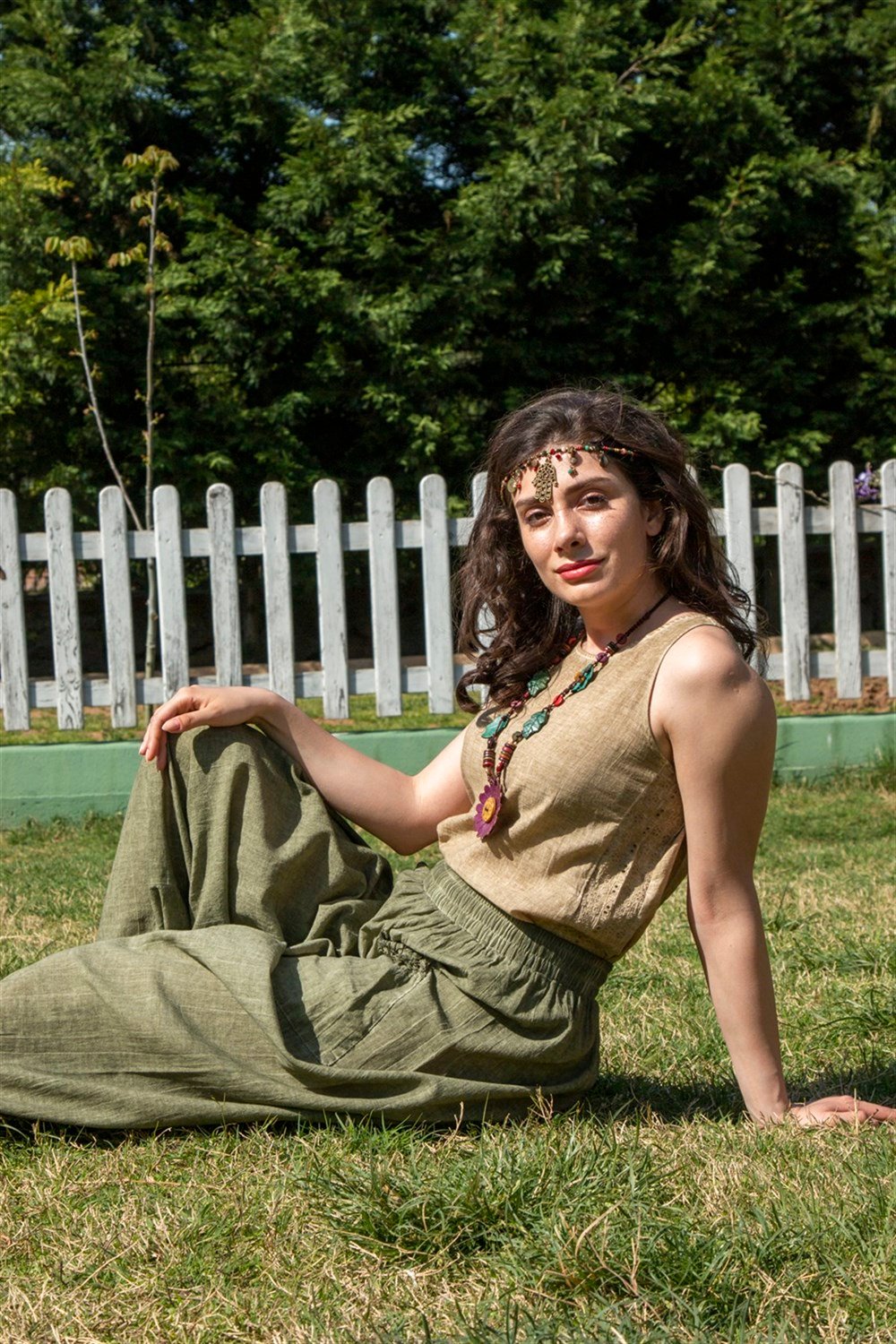 Kolsuz Poplin Zeyno Bluz Toprak Tprk