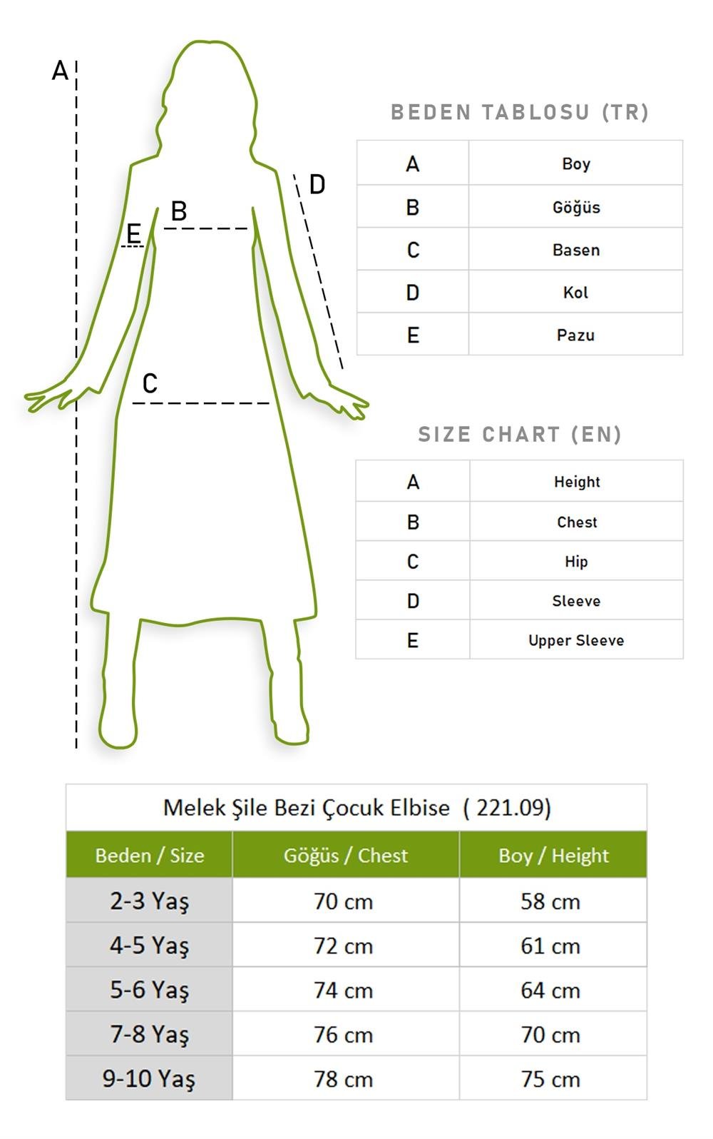 Melek Şile Bezi Çocuk Elbise Lacivert Lcvt