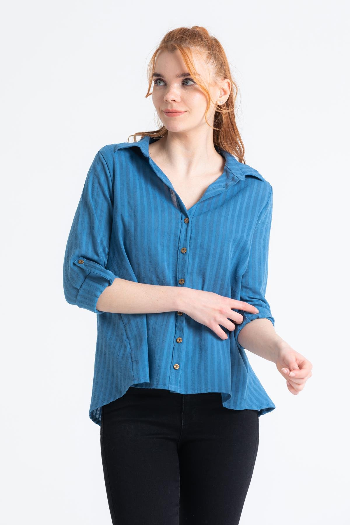 Peyker Gömlek İndigo indg