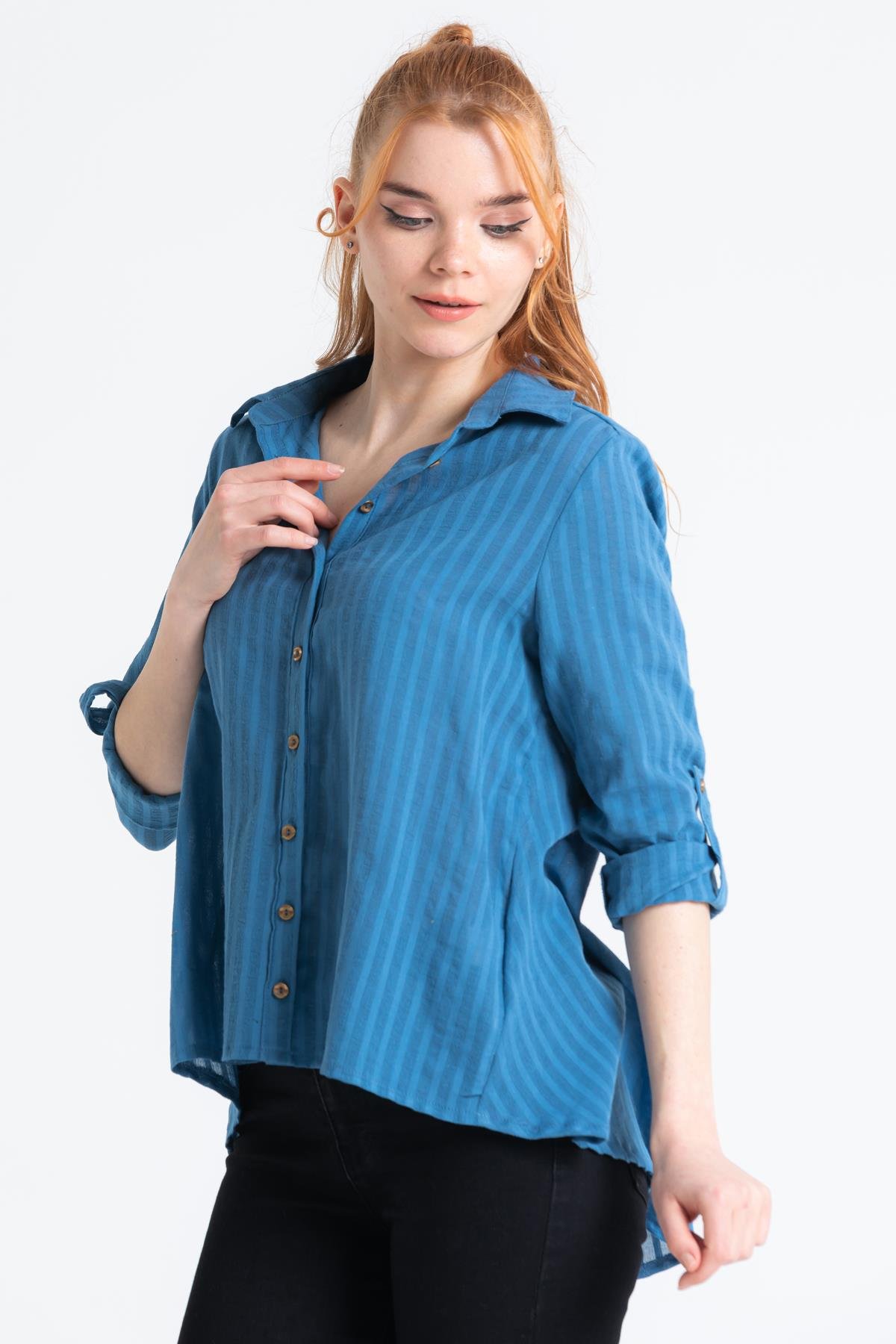 Peyker Gömlek İndigo indg