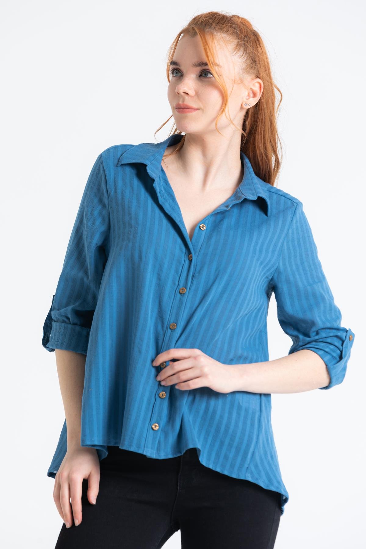 Peyker Gömlek İndigo indg