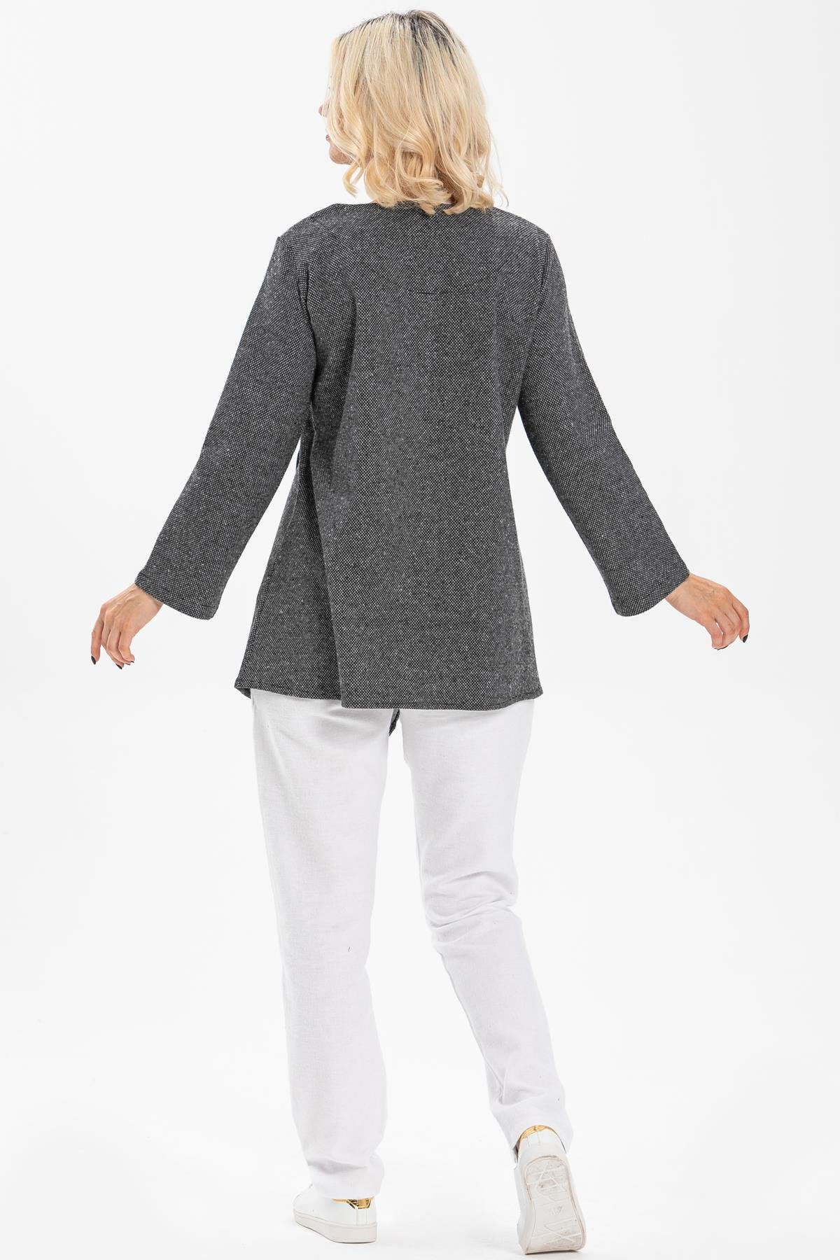 Toptan Adile İnterlog Tunik Gri