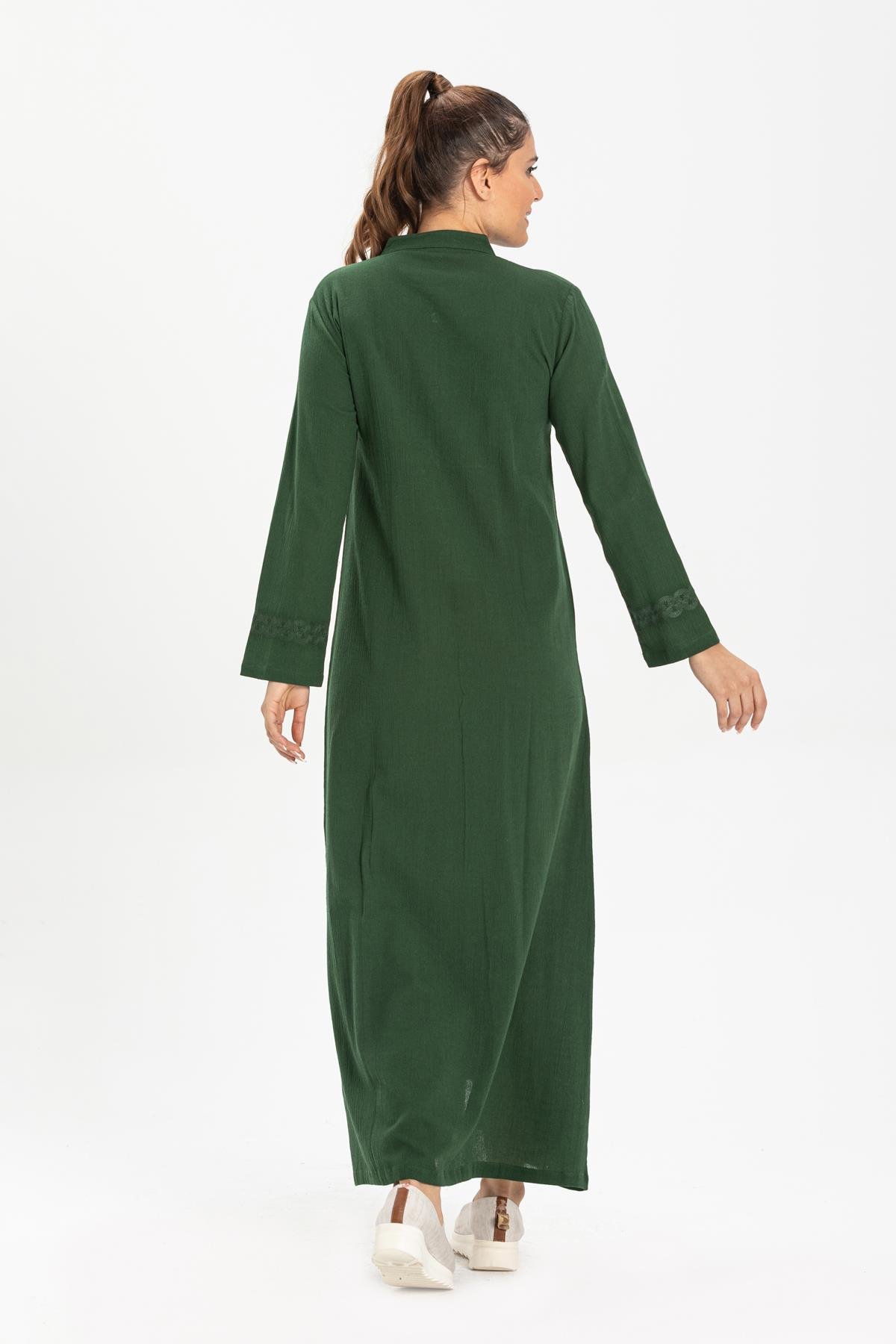 Toptan Cemre Şile Bezi Ferace Yeşil