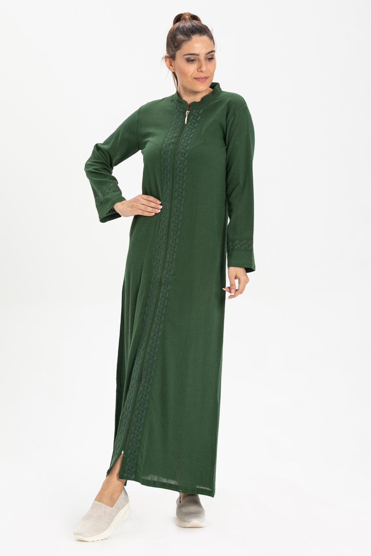 Toptan Cemre Şile Bezi Ferace Yeşil