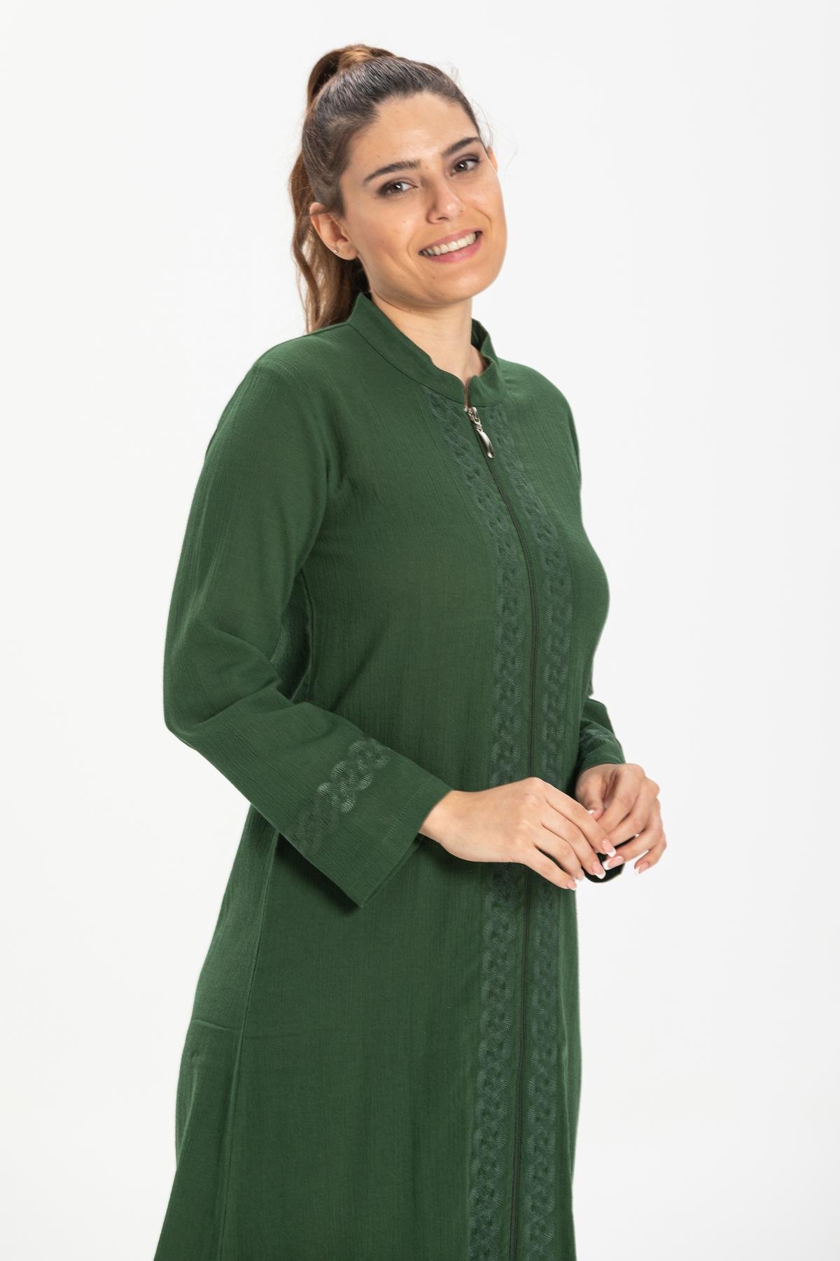 Toptan Cemre Şile Bezi Ferace Yeşil