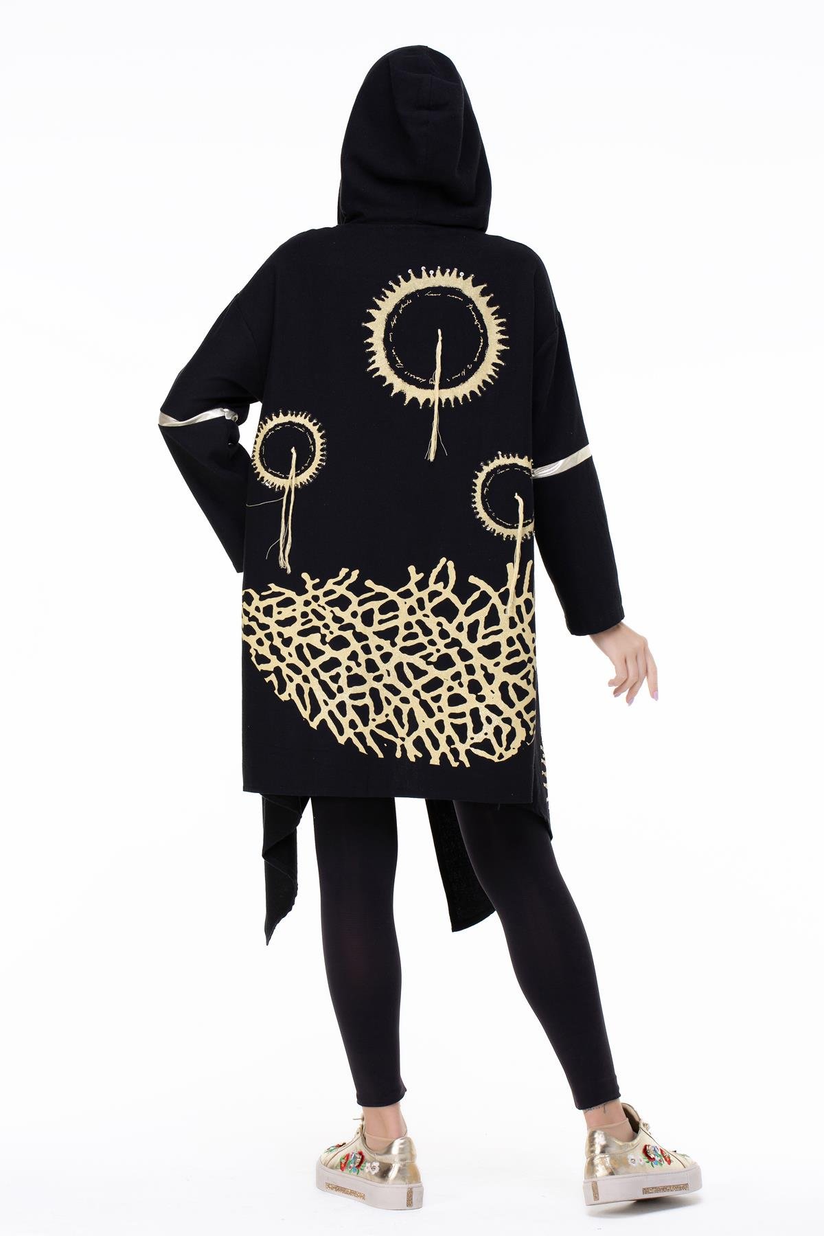 Toptan Efsun Pazen Ceket Siyah