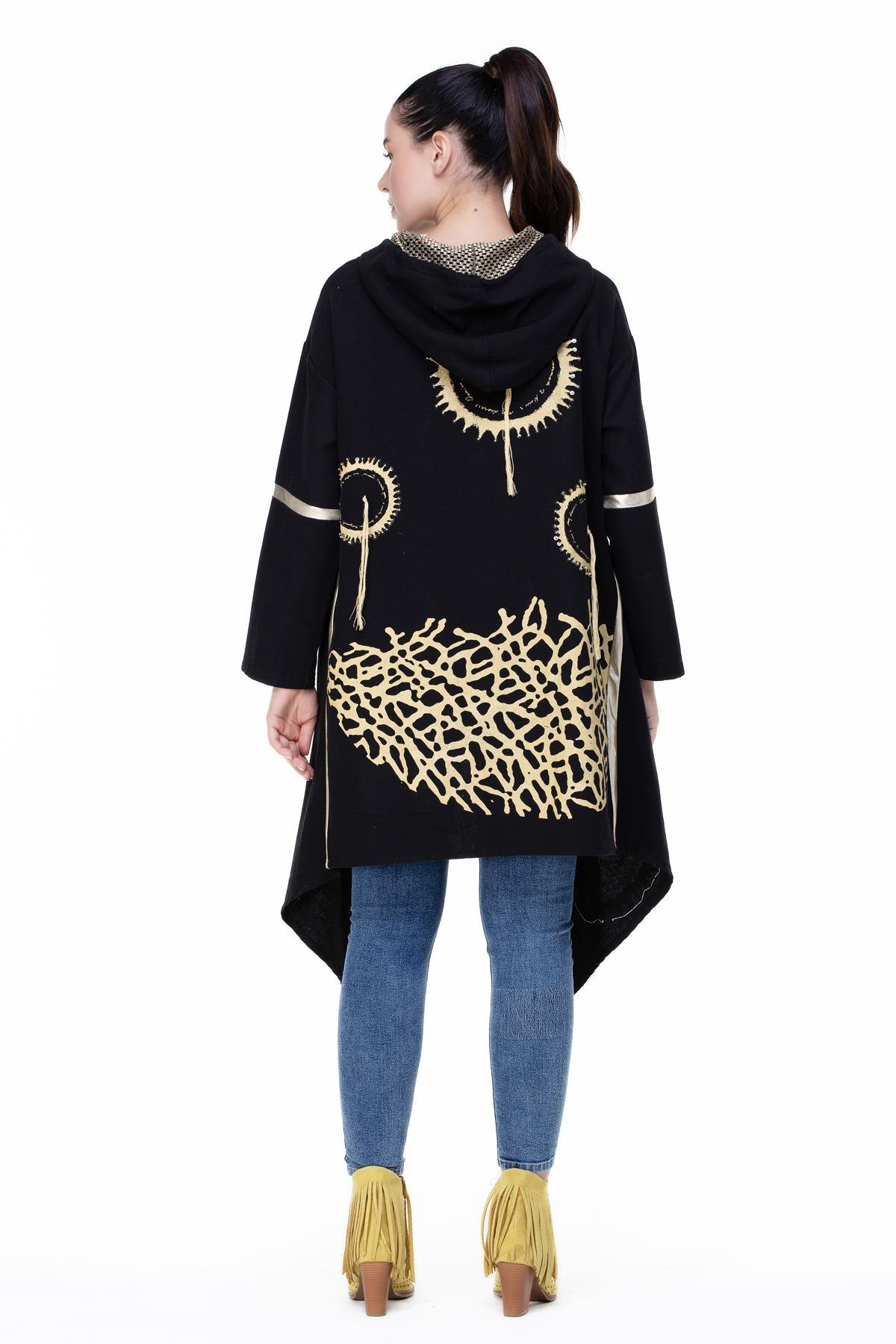 Toptan Efsun Pazen Ceket Siyah