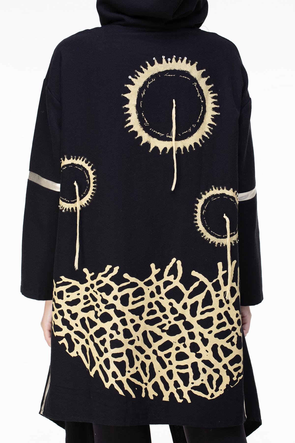 Toptan Efsun Pazen Ceket Siyah