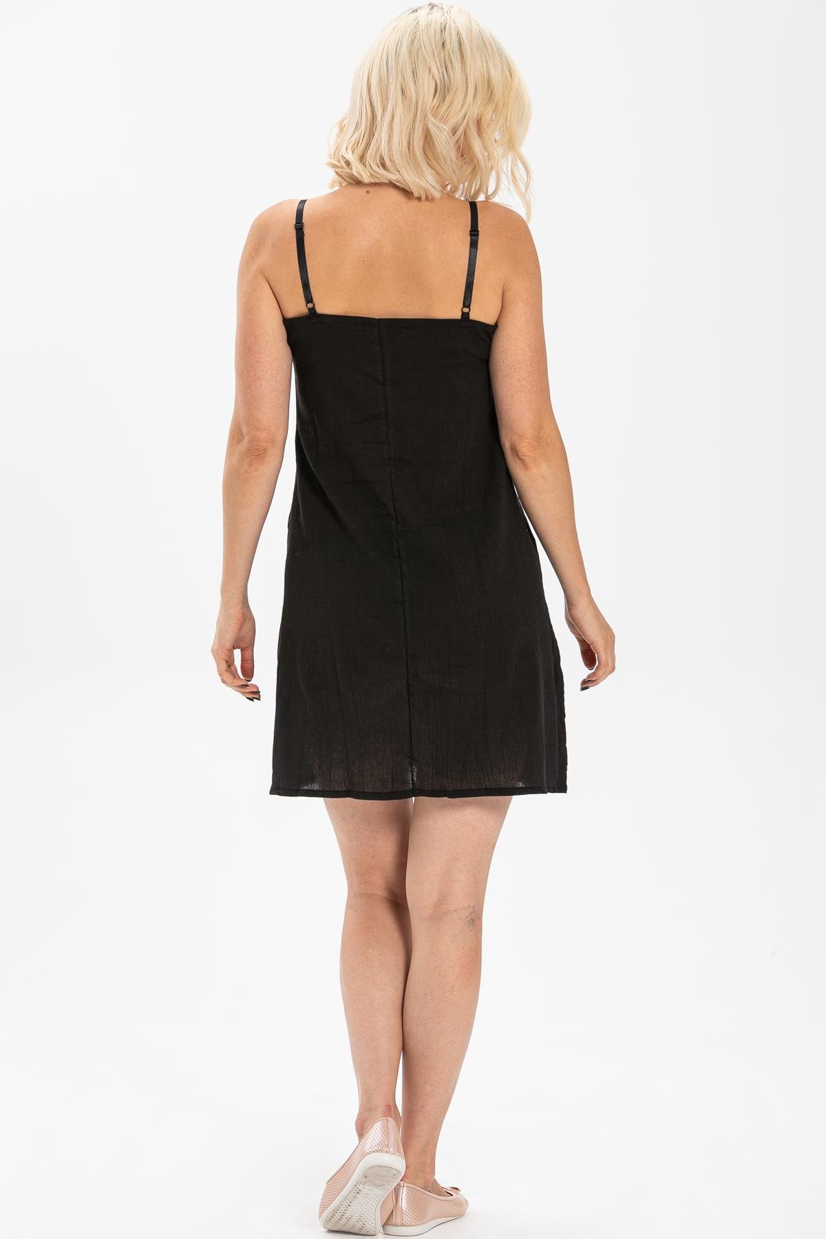 Toptan Elbise Şile Bezi İç Astarı Siyah