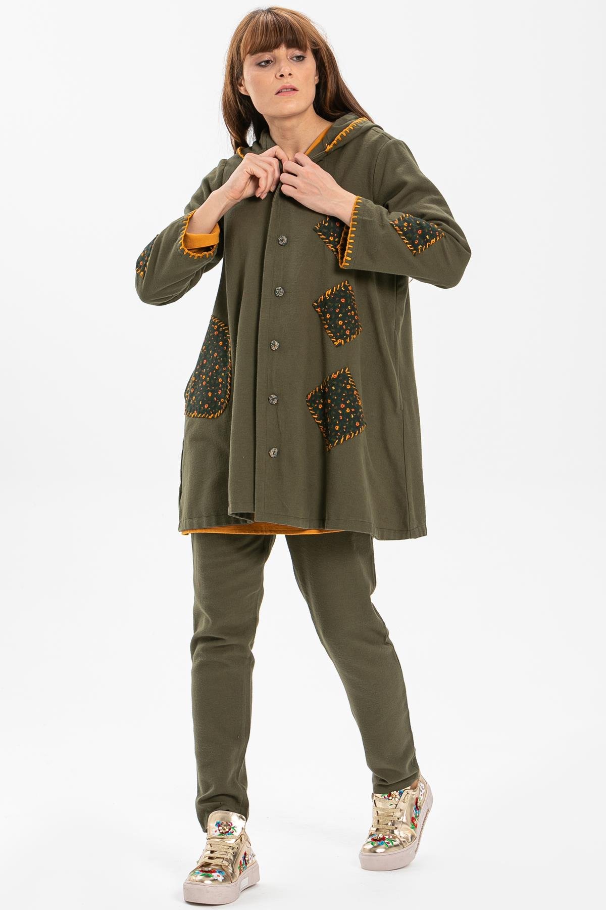 Toptan Eylem Pazen Ceket Haki