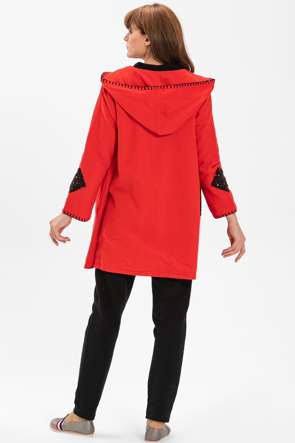 Toptan Eylem Pazen Ceket Kırmızı