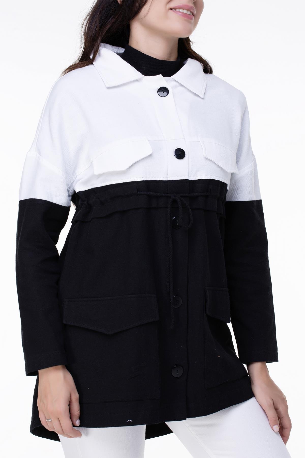 Toptan Hazal Pazen Ceket Siyah