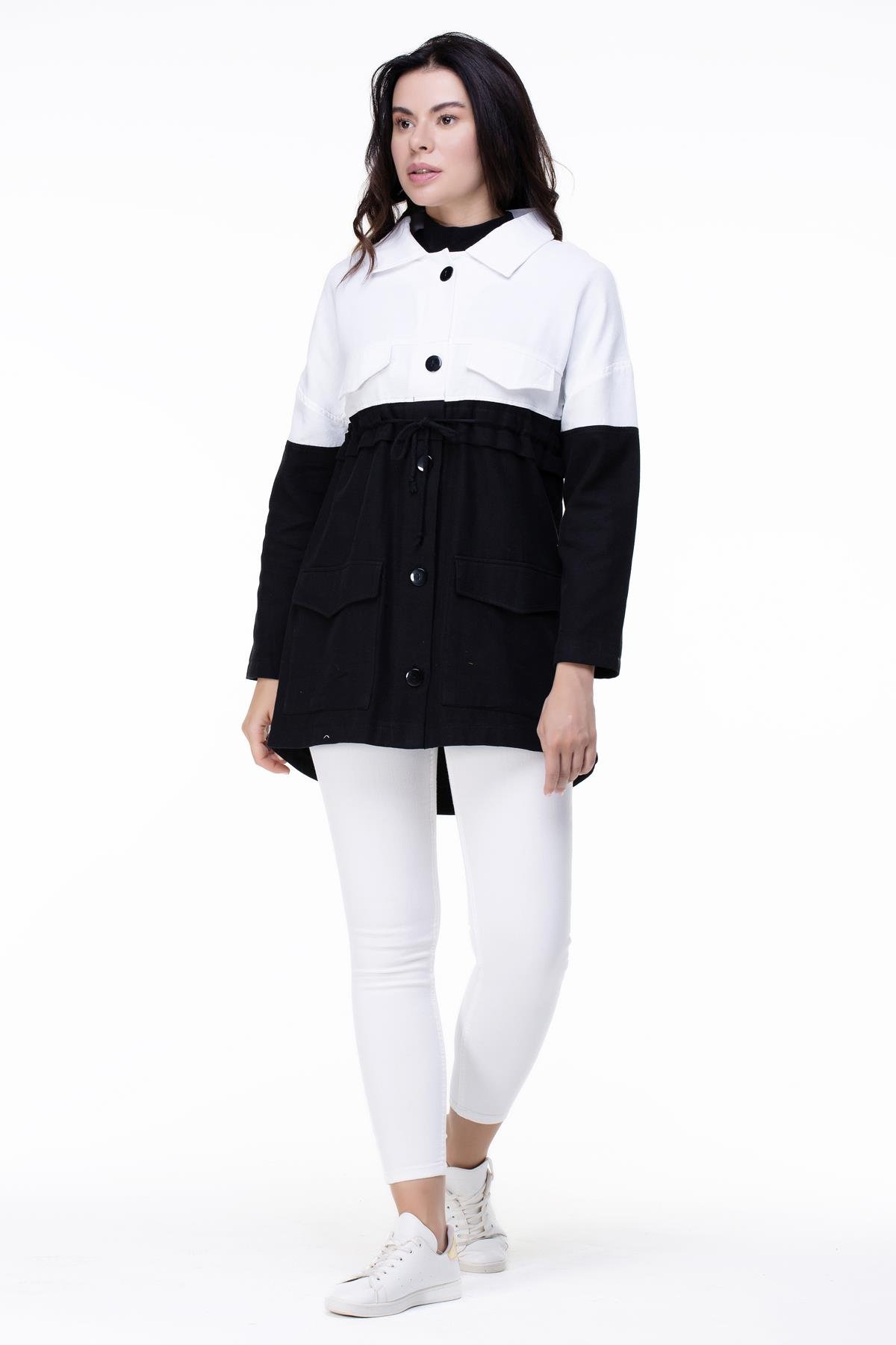 Toptan Hazal Pazen Ceket Siyah