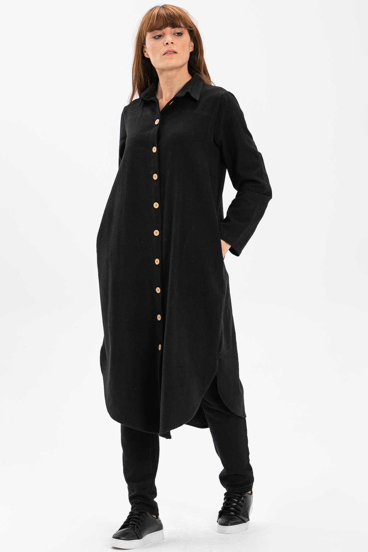 Toptan Merve Pazen Tunik Siyah