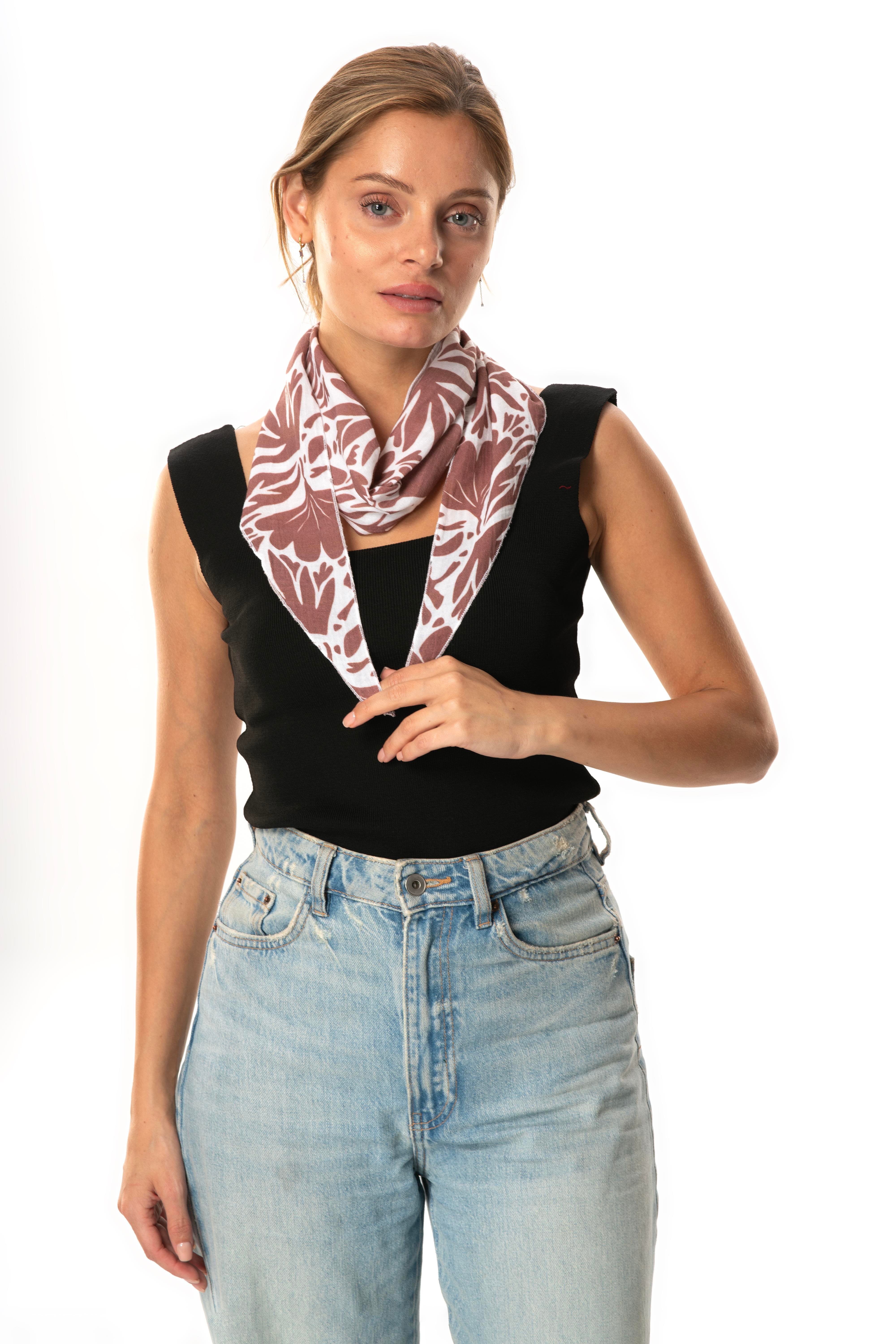 Toptan Müslin Fular Kahve Khv